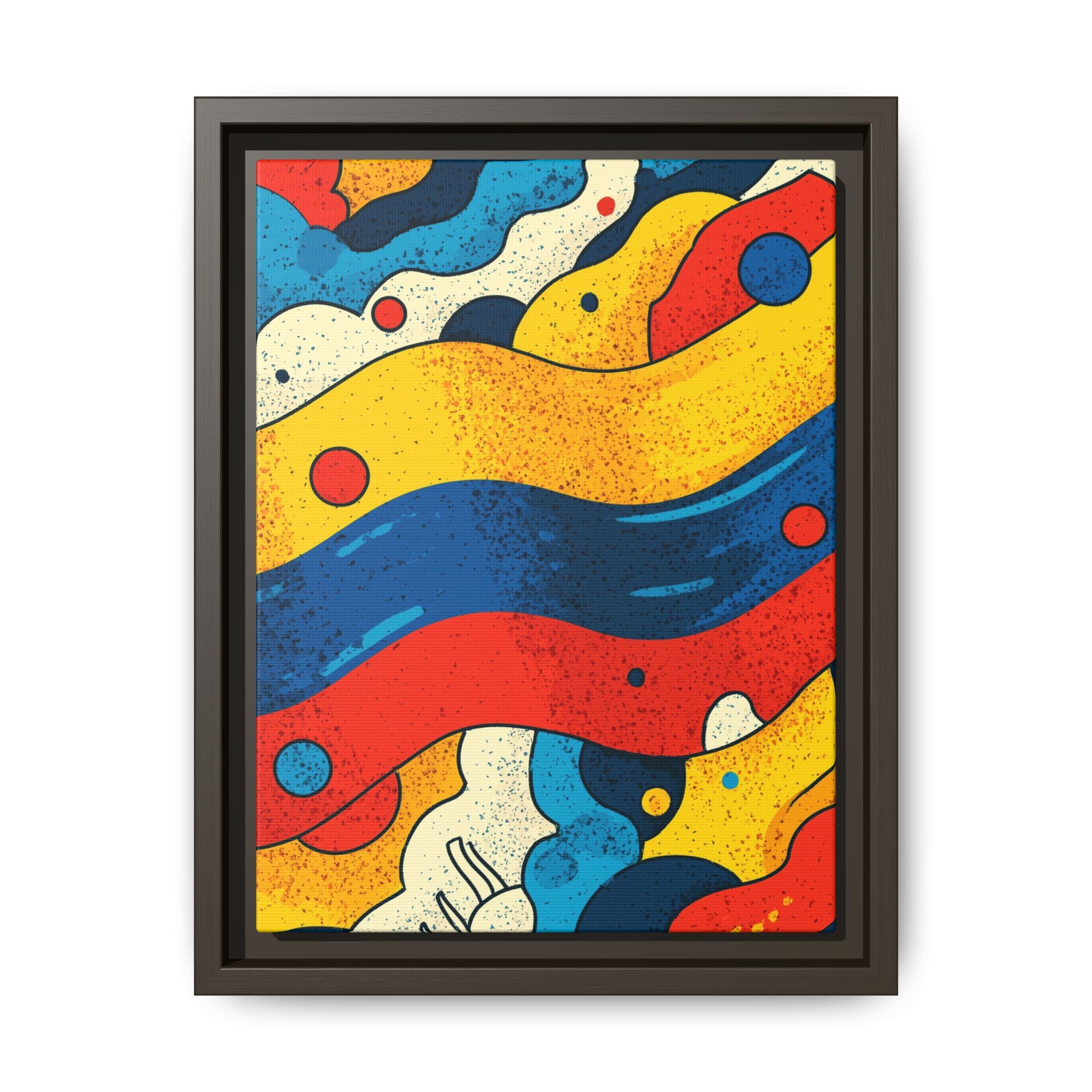 Wave Rhythms: Chromatic Abstraction, Vintage Screen Print Textures, Dynamic Color Composition   |   Custom Orders Accepted