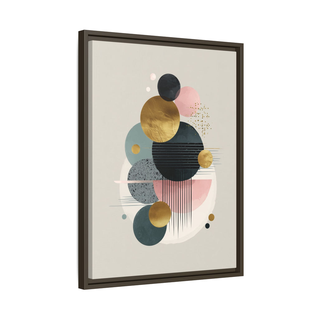 Geometric Harmony: Intersecting Circles, Mid-Century Modern Design, Abstract Metallic Composition   |   Custom Orders Accepted