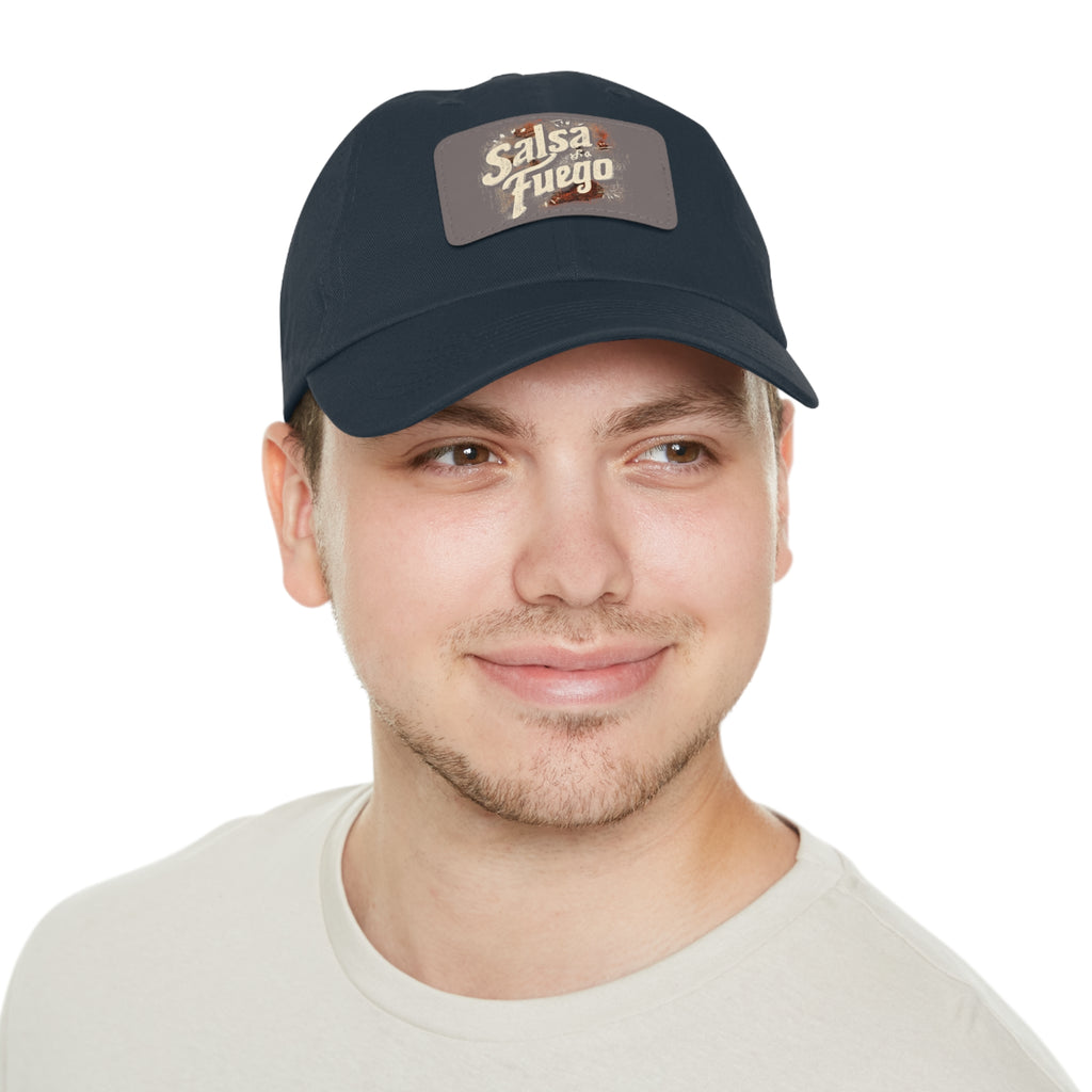 Salsa Fuego Dad Hat with Leather Patch (Rectangle)