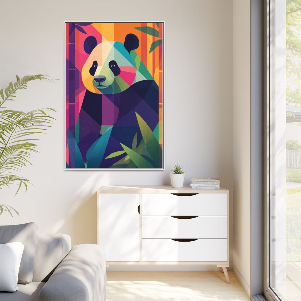 Geometric Panda: Mosaic Wildlife Portrait, Digital Polygonal Art   |  Personalized & Custom Orders Available