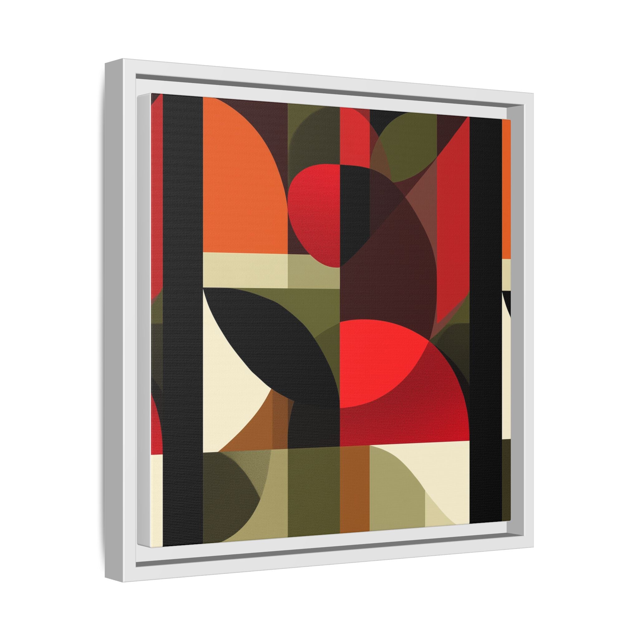 Geometric Fusion: Modern Abstract Composition, Cubist Color Blocks, Architectural Form Harmony   |   Custom Orders Accepted