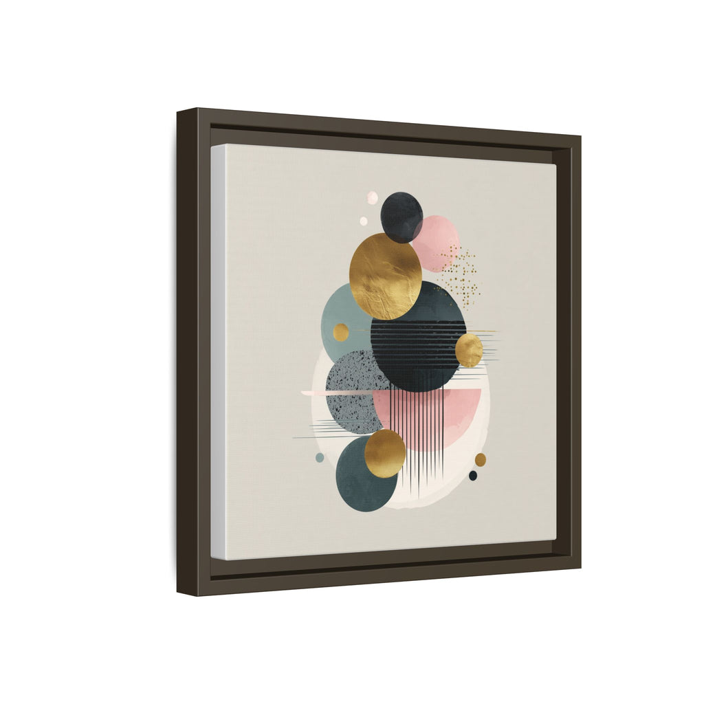 Geometric Harmony: Intersecting Circles, Mid-Century Modern Design, Abstract Metallic Composition   |   Custom Orders Accepted