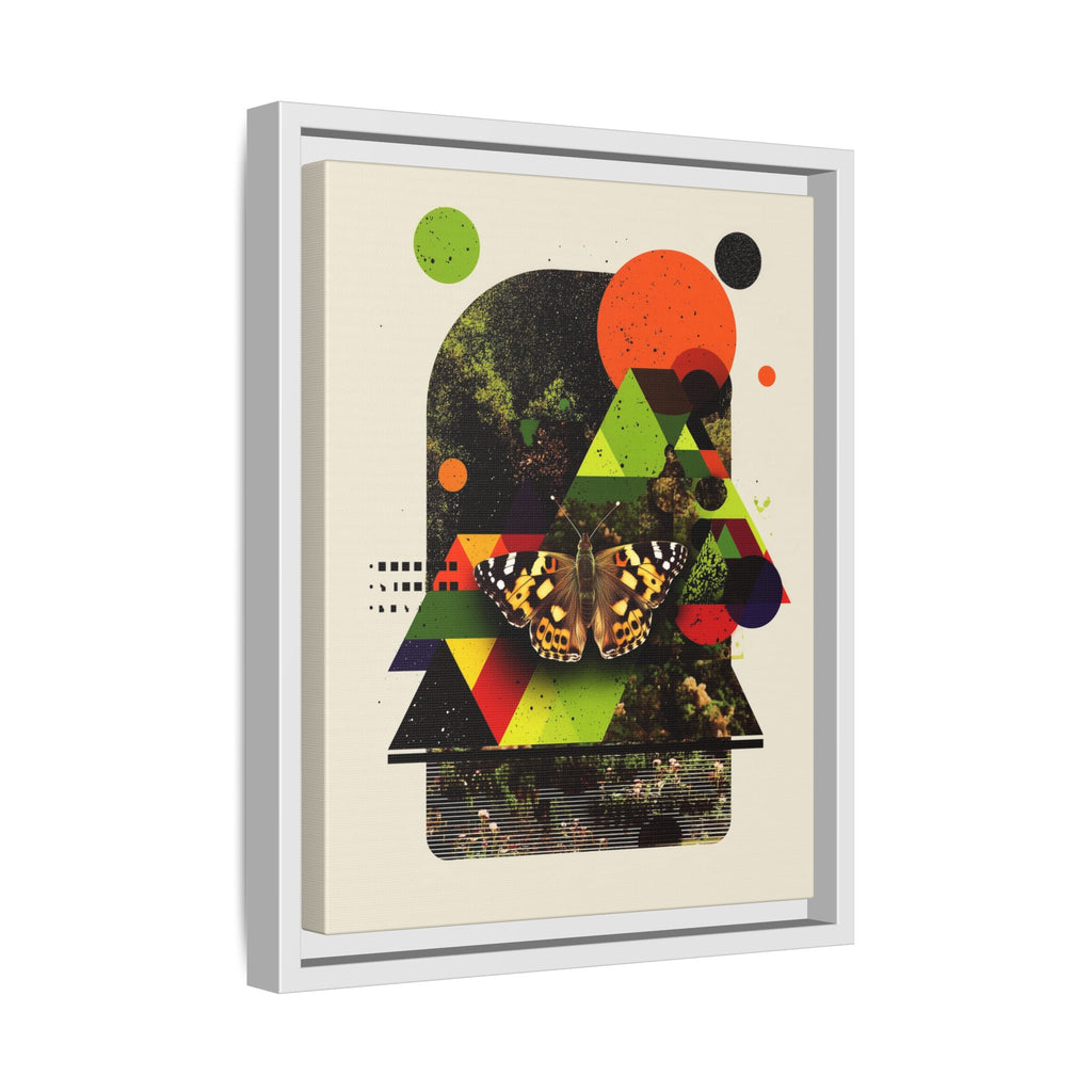 Metamorphic Geometries Framed Print: Digital Nature Collage, Butterfly Abstract Design   |   Custom Orders Available