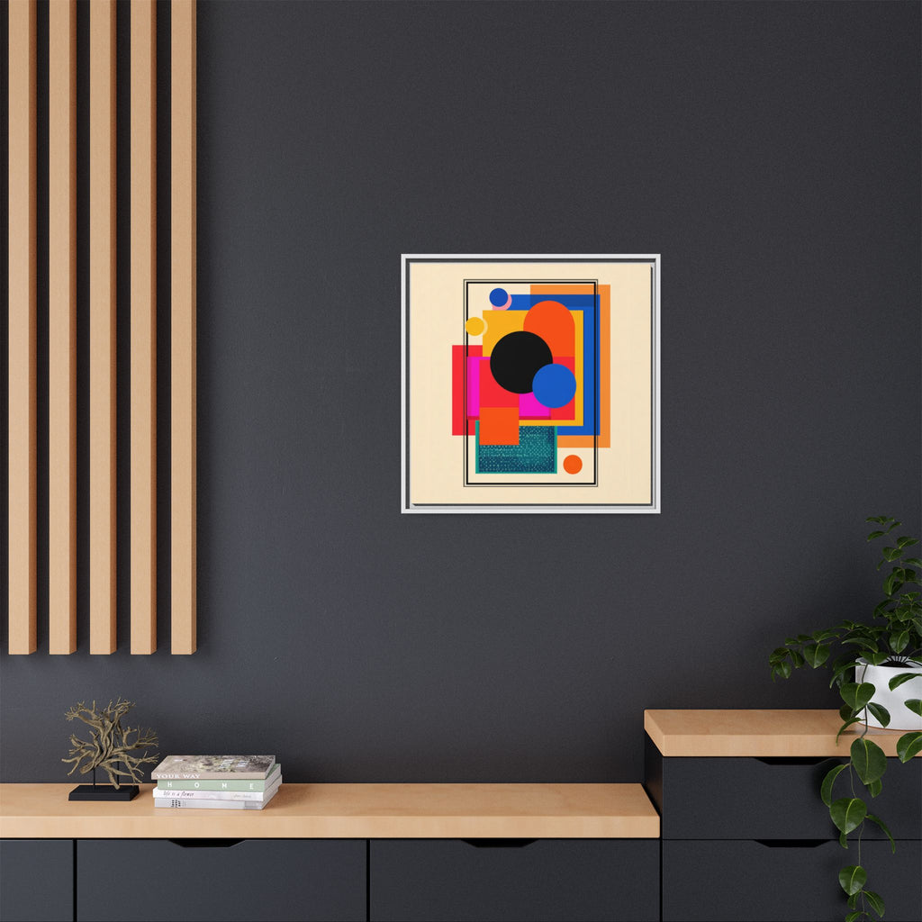 Geometric Harmony: Abstract Color Blocks, Mid-Century Modern Design, Minimalist Art Composition   |   Custom Orders Accepted