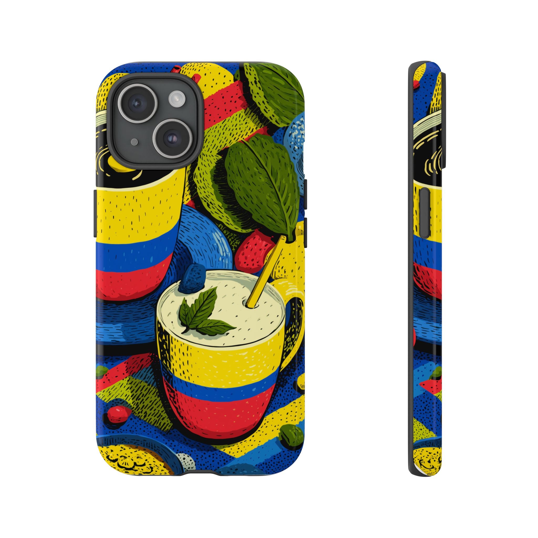 Vibrant Phone Case for Tough Cases | Colorful Colombian Art, Unique Gift, Trendy Accessory, Summer Style, Festival Must-Have