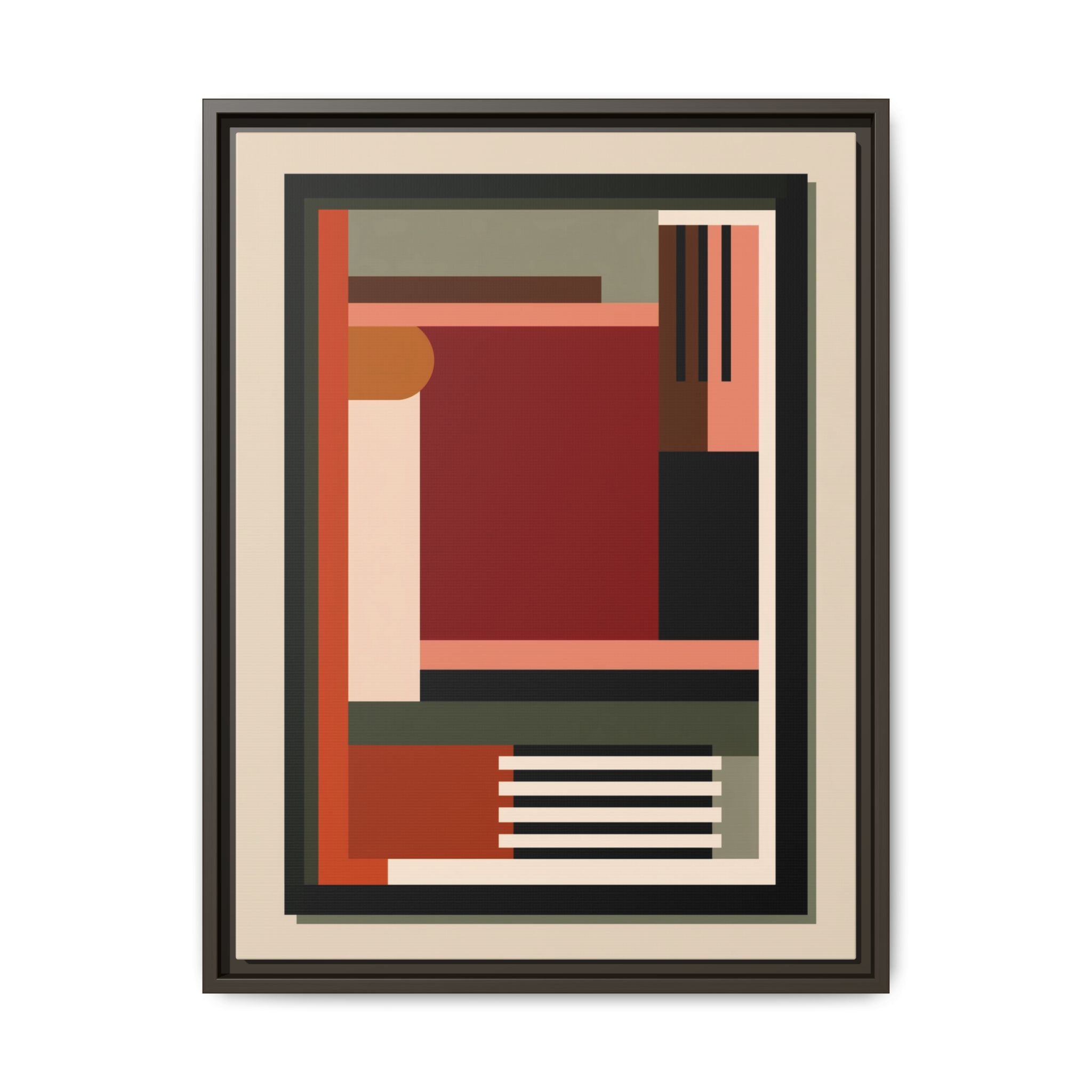 Architectural Geometries: Modern Abstract Composition, Bauhaus-Inspired Design, Geometric Color Blocking   |   Custom Orders Accepted