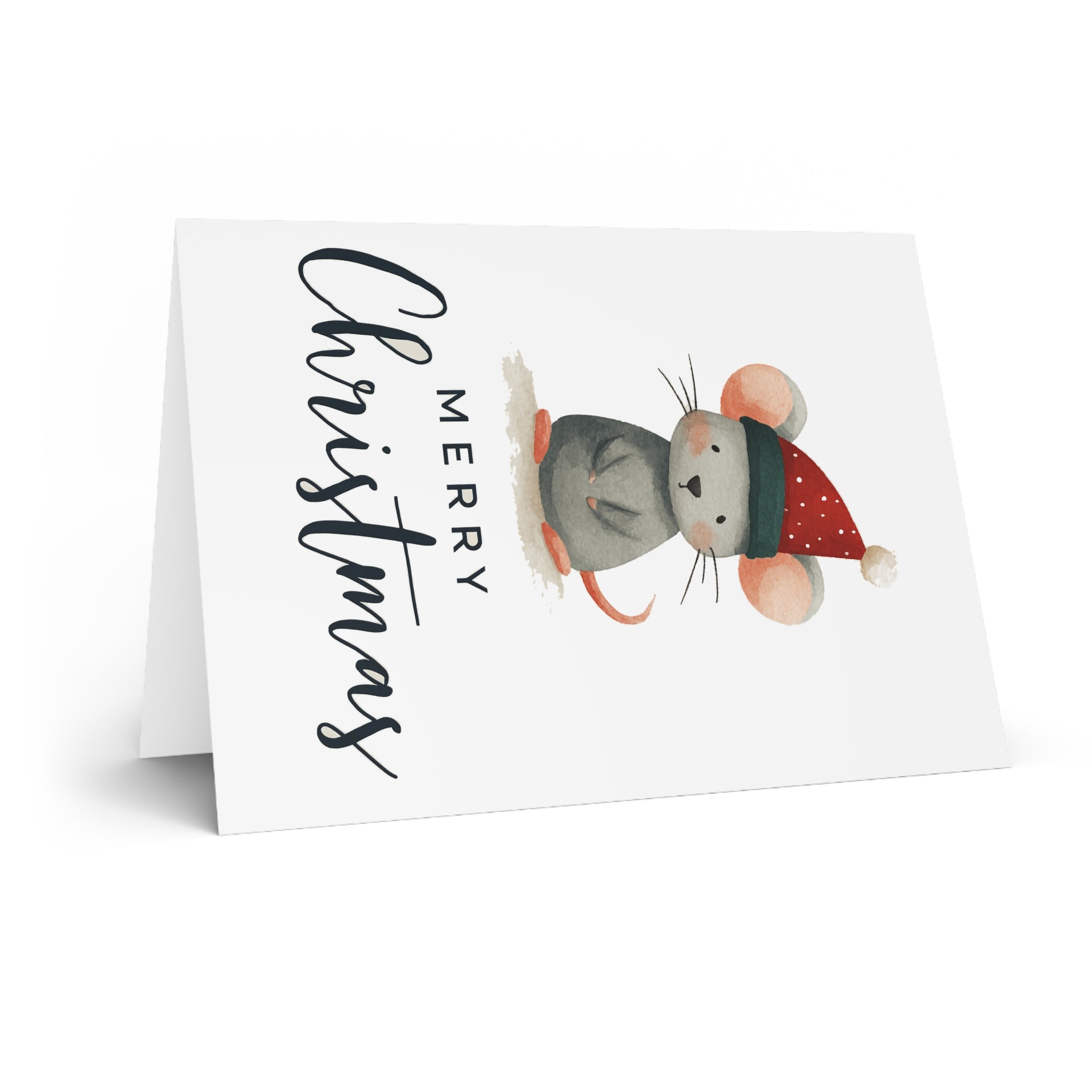 Christmas Greeting Cards with Cute Mouse, Festive Holiday Card, Merry Christmas Cards, Adorable Yuletide Greetings, Seasonal Greeting [...]