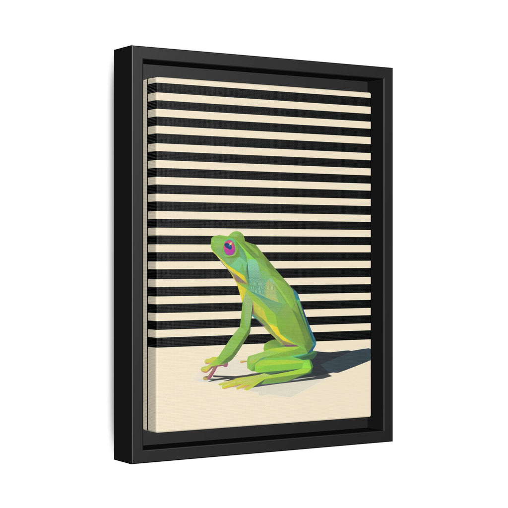 Geometric Frog Persona: Modern Wildlife Illustration, Vibrant Graphic Design   |  Personalized & Custom Orders Available