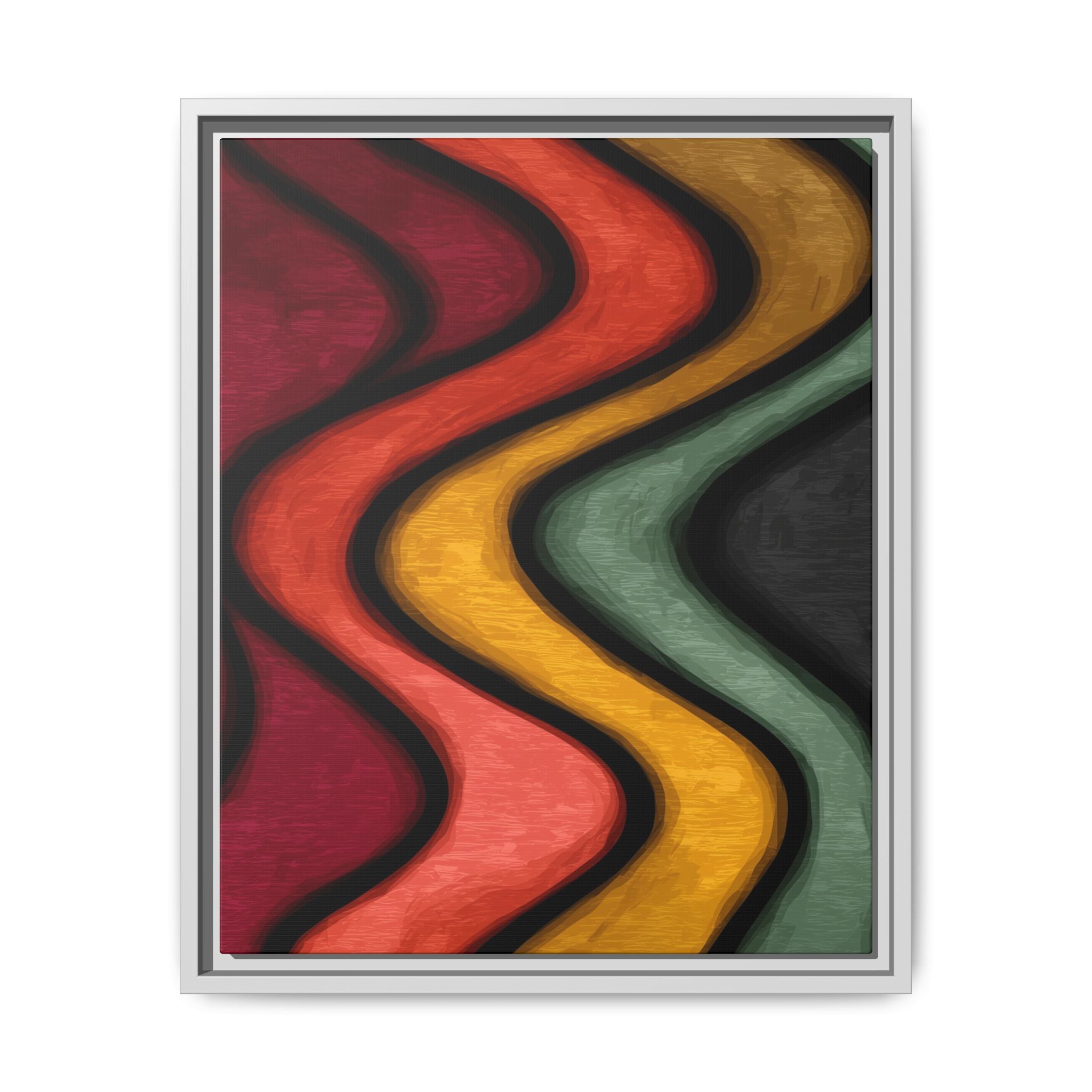 Undulating Rhythms: Vertical Wave Abstractions, Digital Color Flow, Minimalist Organic Motion   |   Custom Orders Accepted