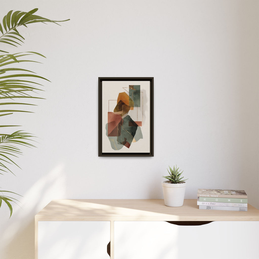 Harmonic Geometries: Architectural Abstraction, Earthy Palette, Minimalist Composition   |   Custom Orders Accepted