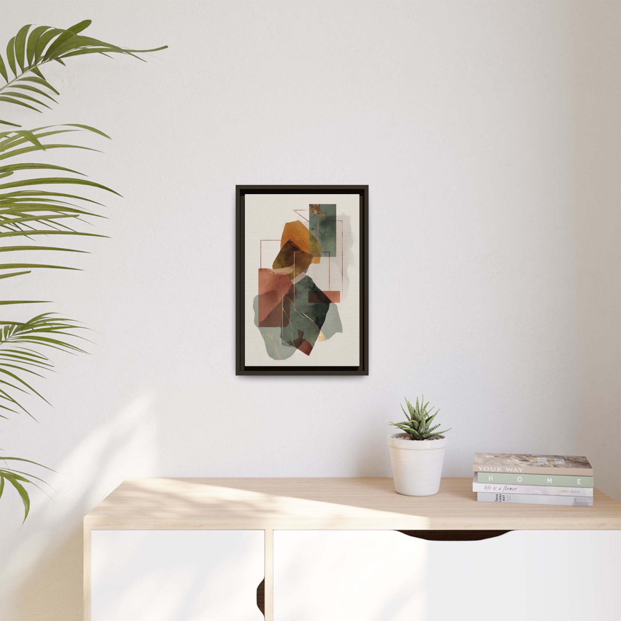 Harmonic Geometries: Architectural Abstraction, Earthy Palette, Minimalist Composition   |   Custom Orders Accepted