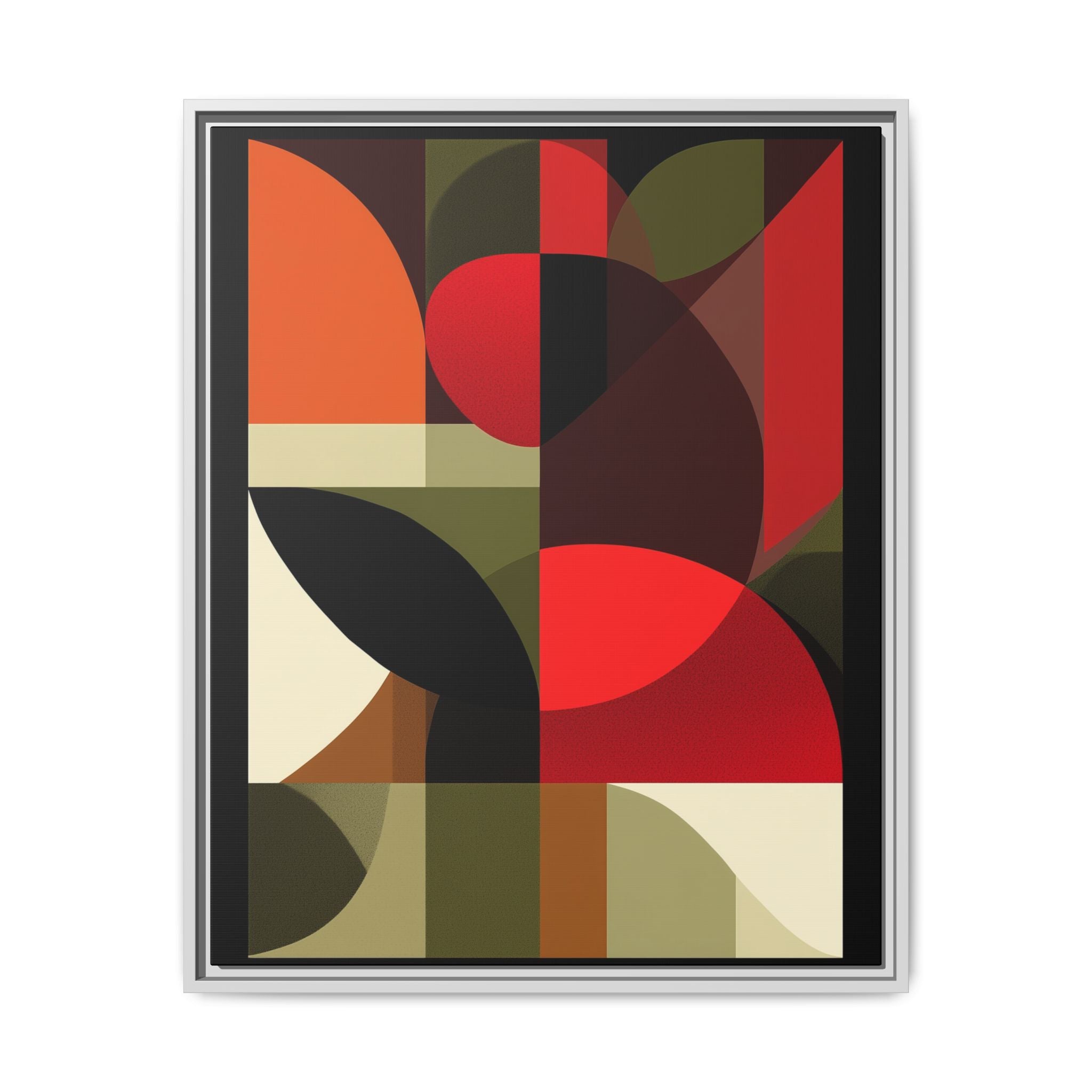 Geometric Fusion: Modern Abstract Composition, Cubist Color Blocks, Architectural Form Harmony   |   Custom Orders Accepted