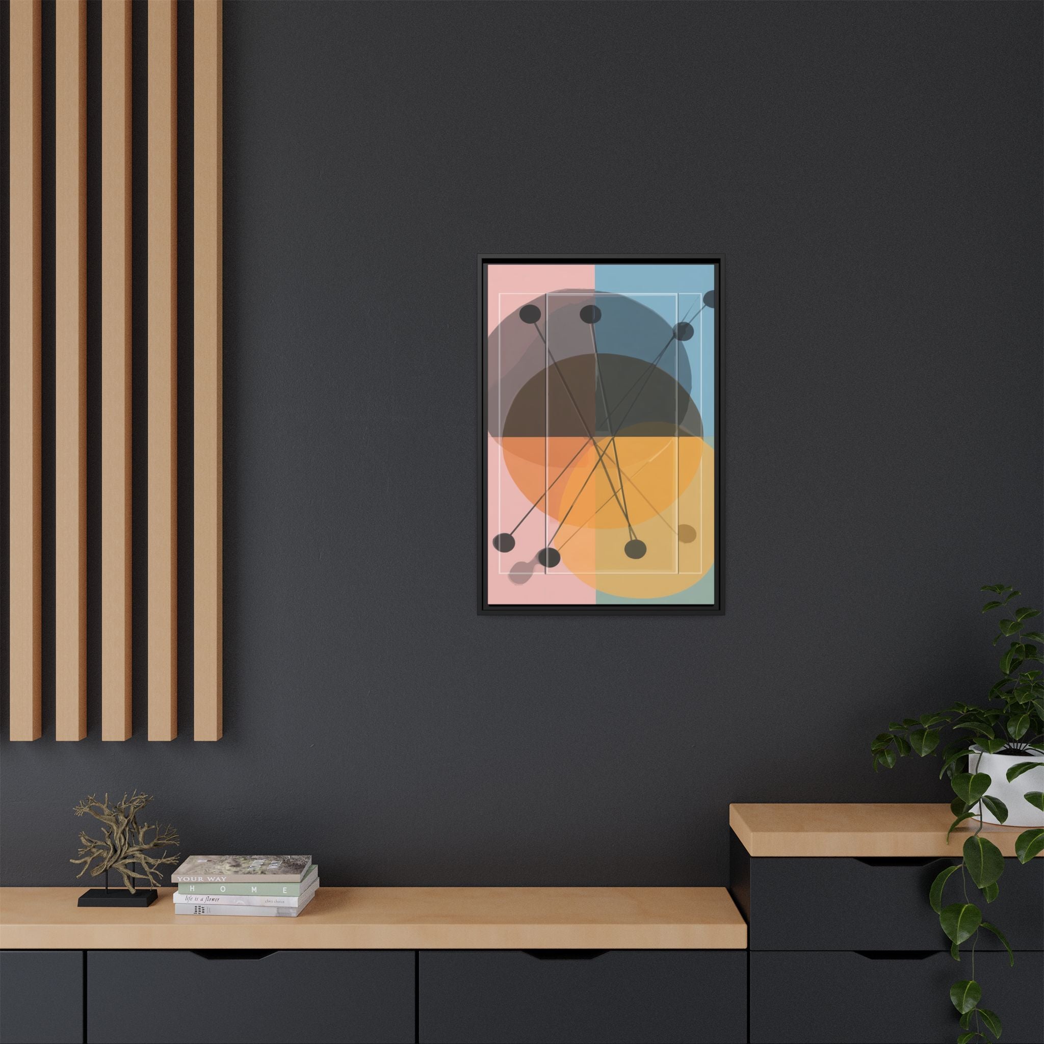 Geometric Intersections: Pastel Quadrants, Mid-Century Minimalism, Network Nodes   |   Custom Orders Accepted