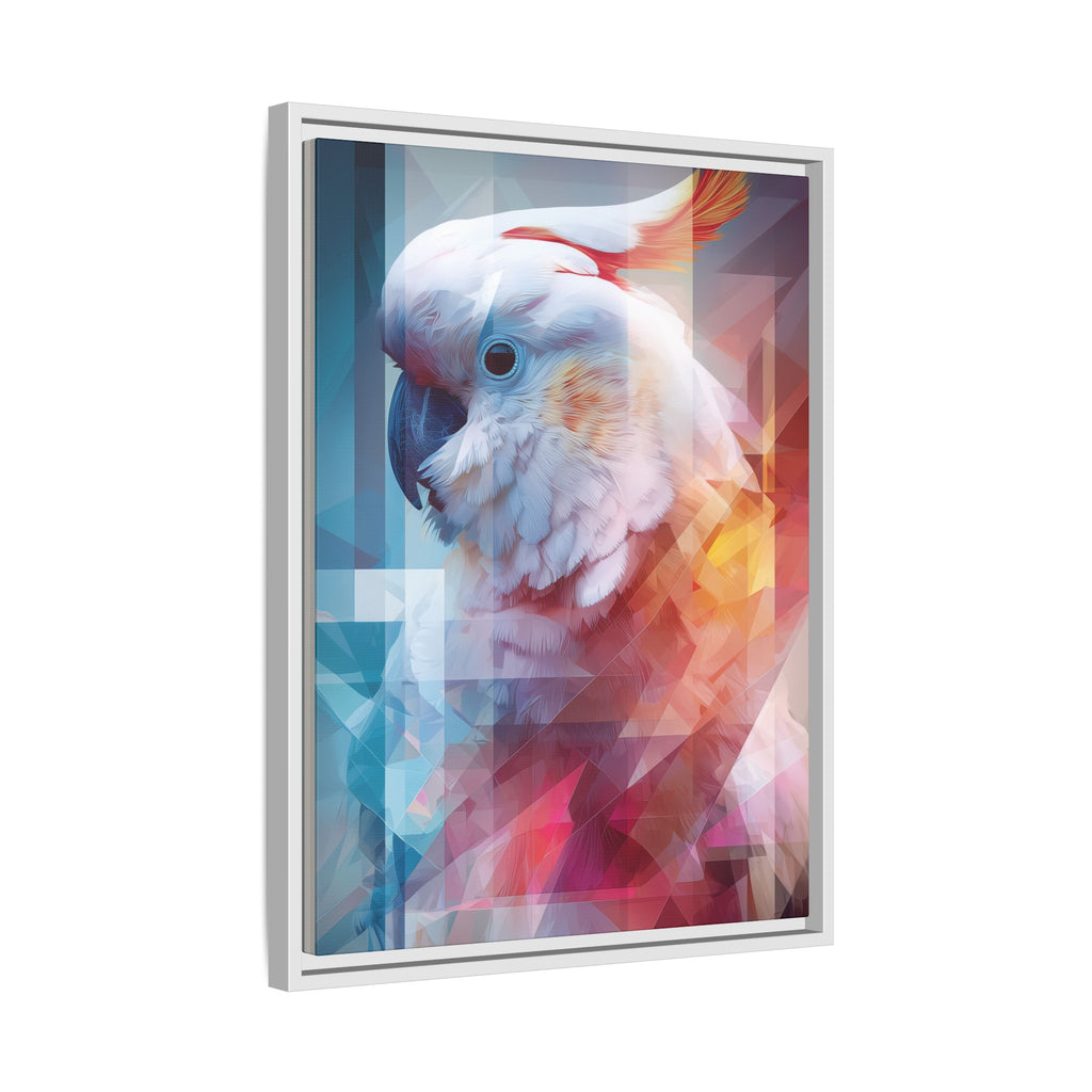 Fractured Cockatoo: Geometric Wildlife Portrait, Low-Poly Digital Art   |    Custom Orders Available