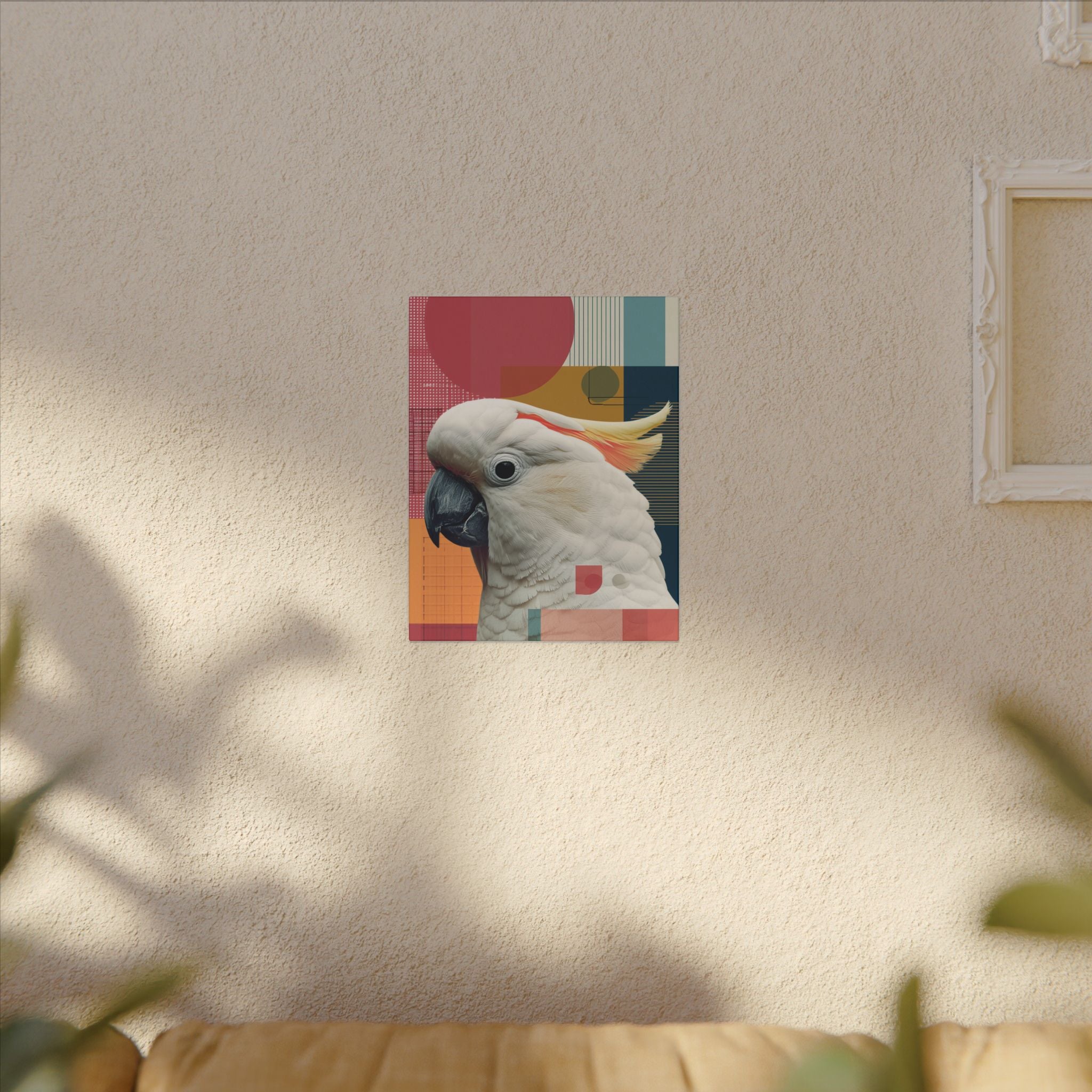 Crest of Elegance: Geometric Wildlife Portrait, Contemporary Avian Art   |    Custom Orders Available