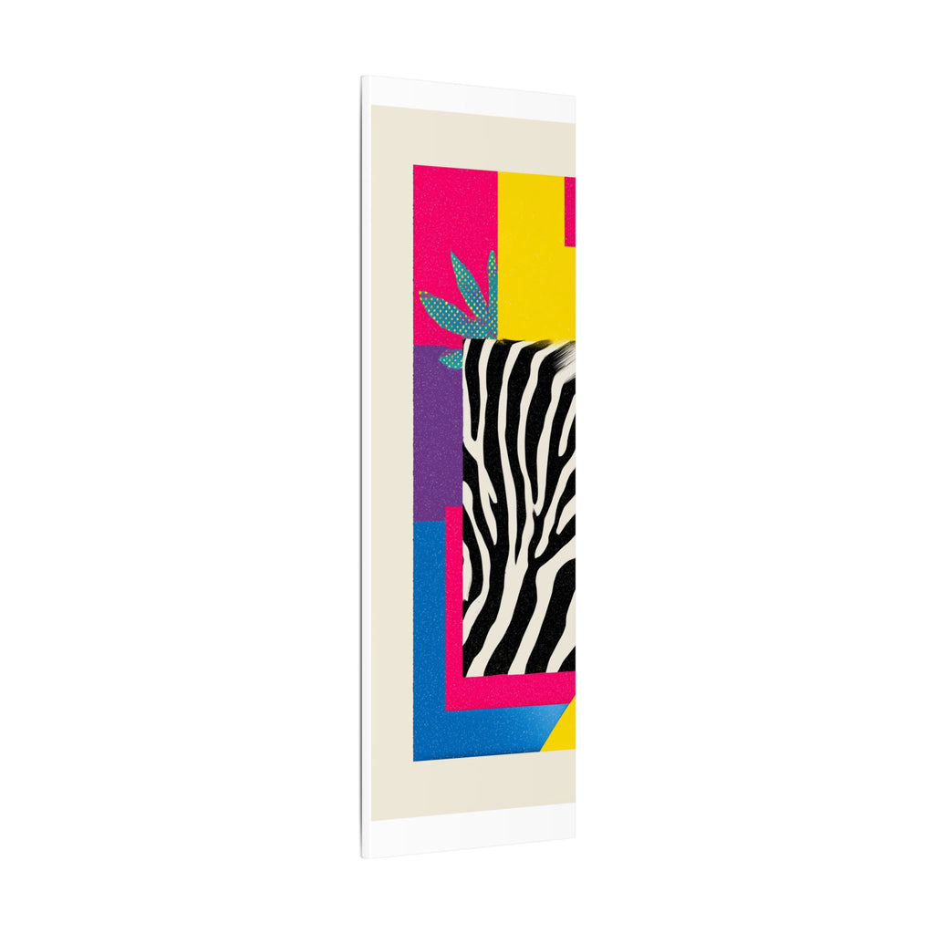 Copy of Pop Geometry: Zebra Leopard Fusion, Geometric Color Block, Modern Abstract Design   |   Custom Orders Accepted