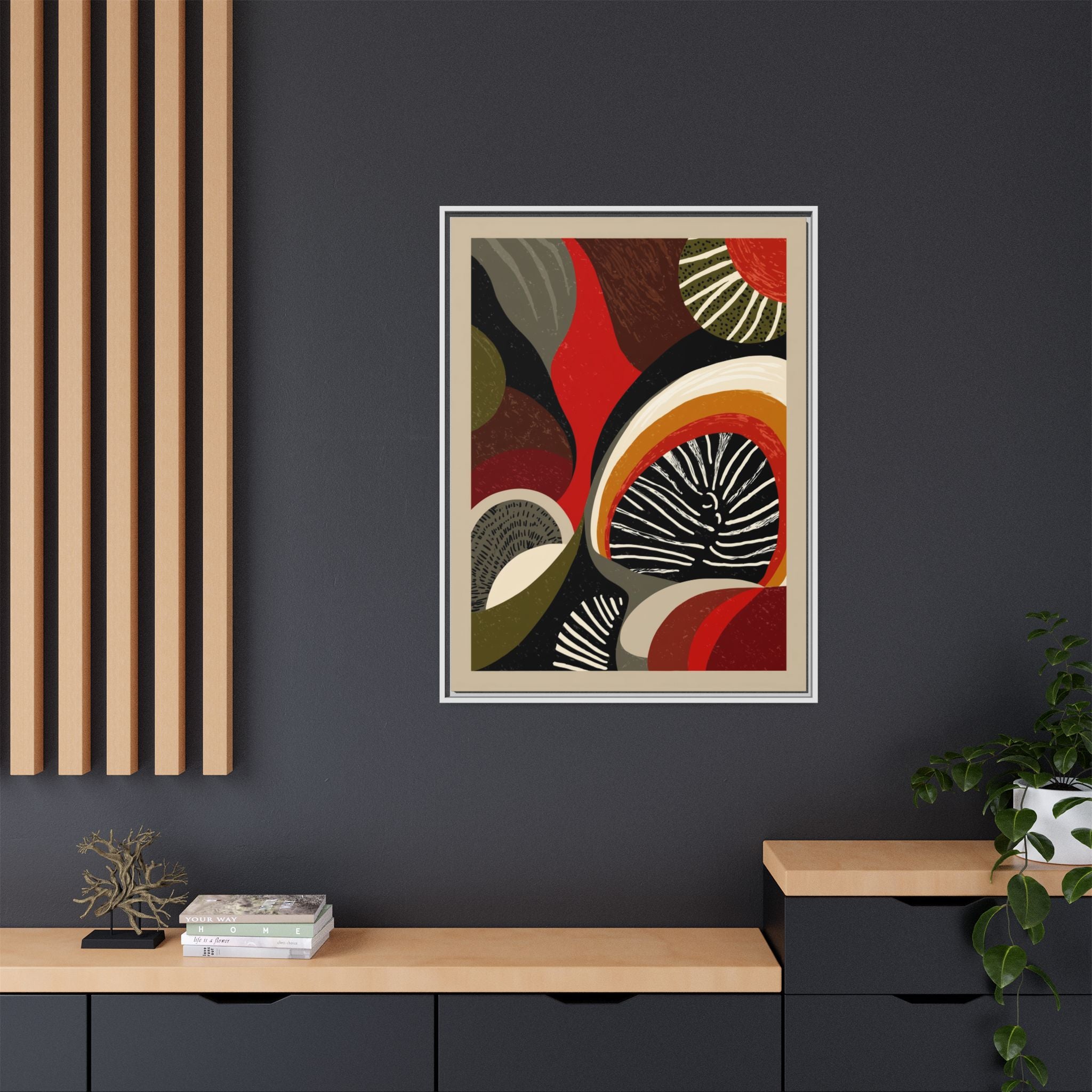 Geometric Rhythm: Abstract Composition, Mid-Century Modern Art, Radial Design Inspiration   |   Custom Orders Accepted