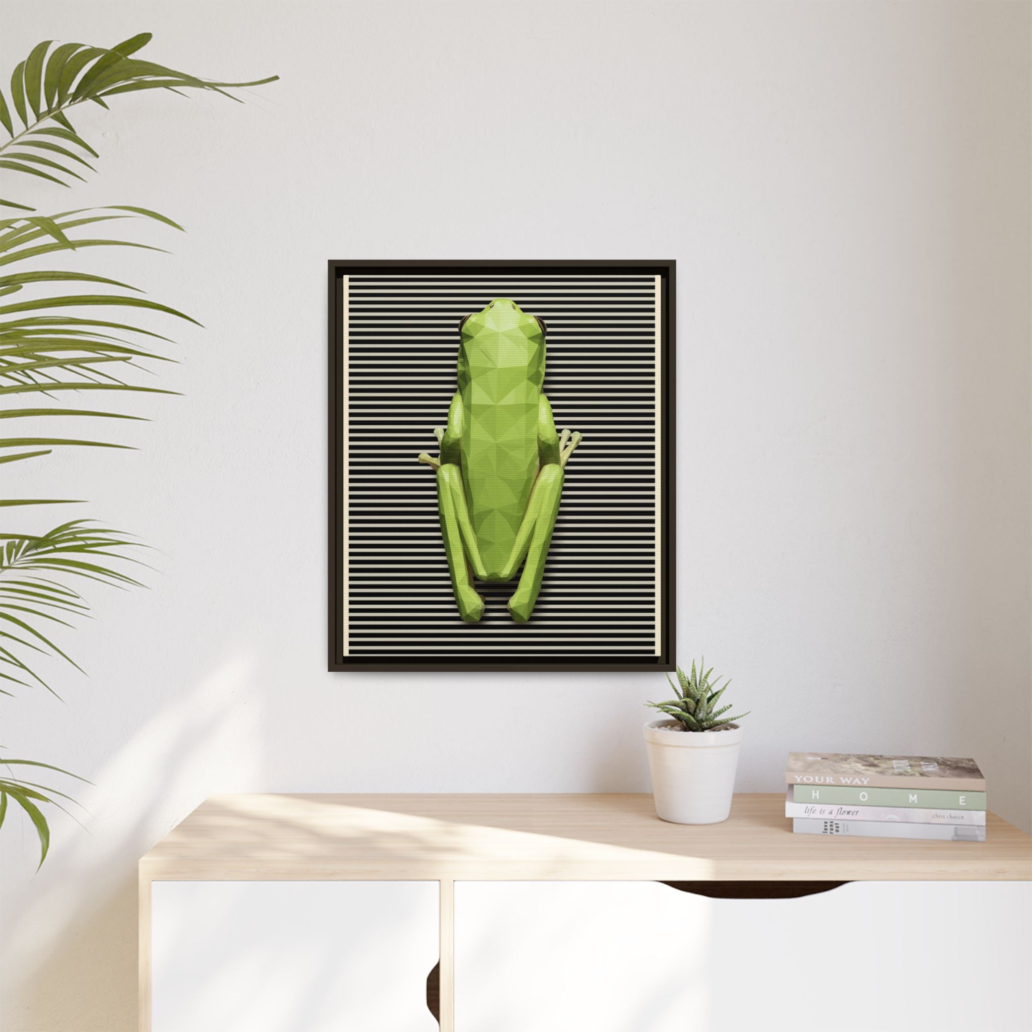 Geometric Amphibian: Low-Poly Frog Design, Digital Art Minimalism   |  Personalized & Custom Orders Available