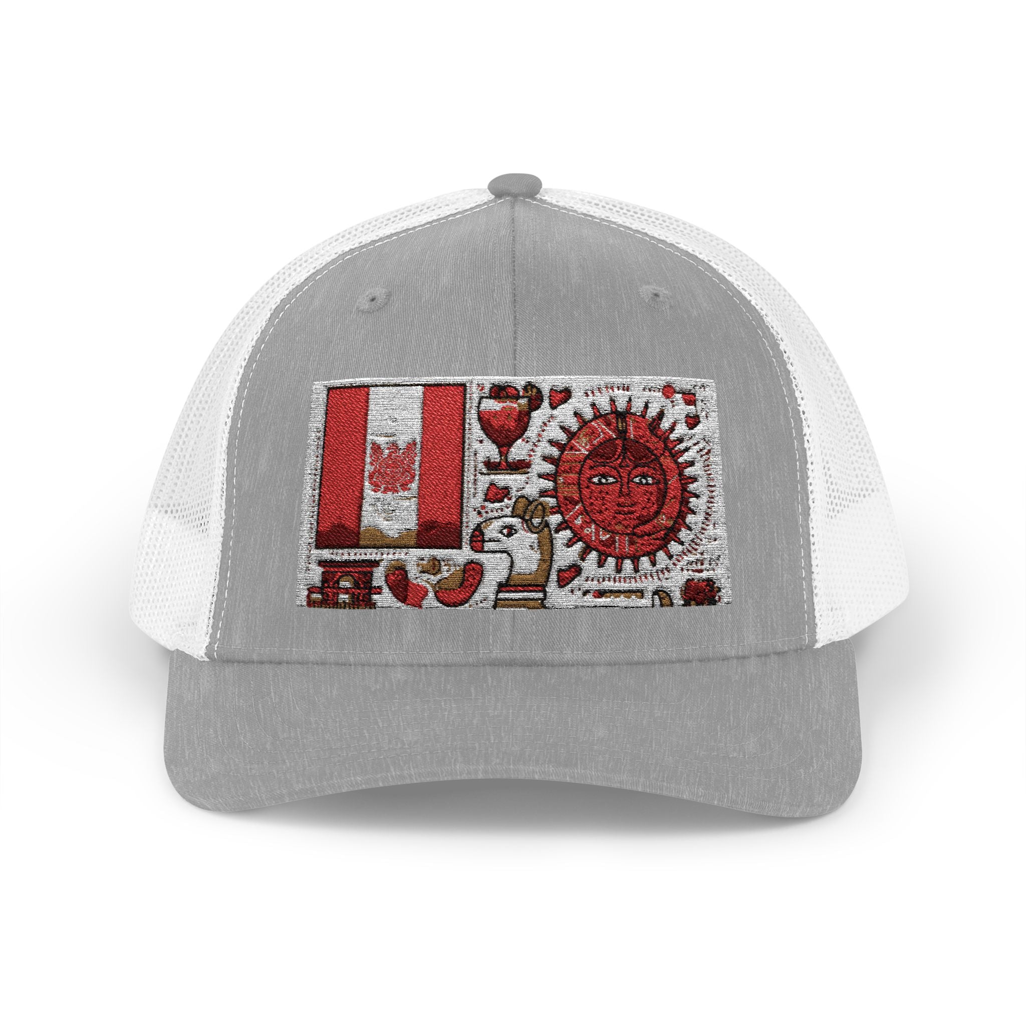 Peruvian Flag Snapback Trucker Cap, Patriotic Cap, Unique Gift for Him, Travel Accessory, Outdoor Summer Hat, Sports Headwear, Peru