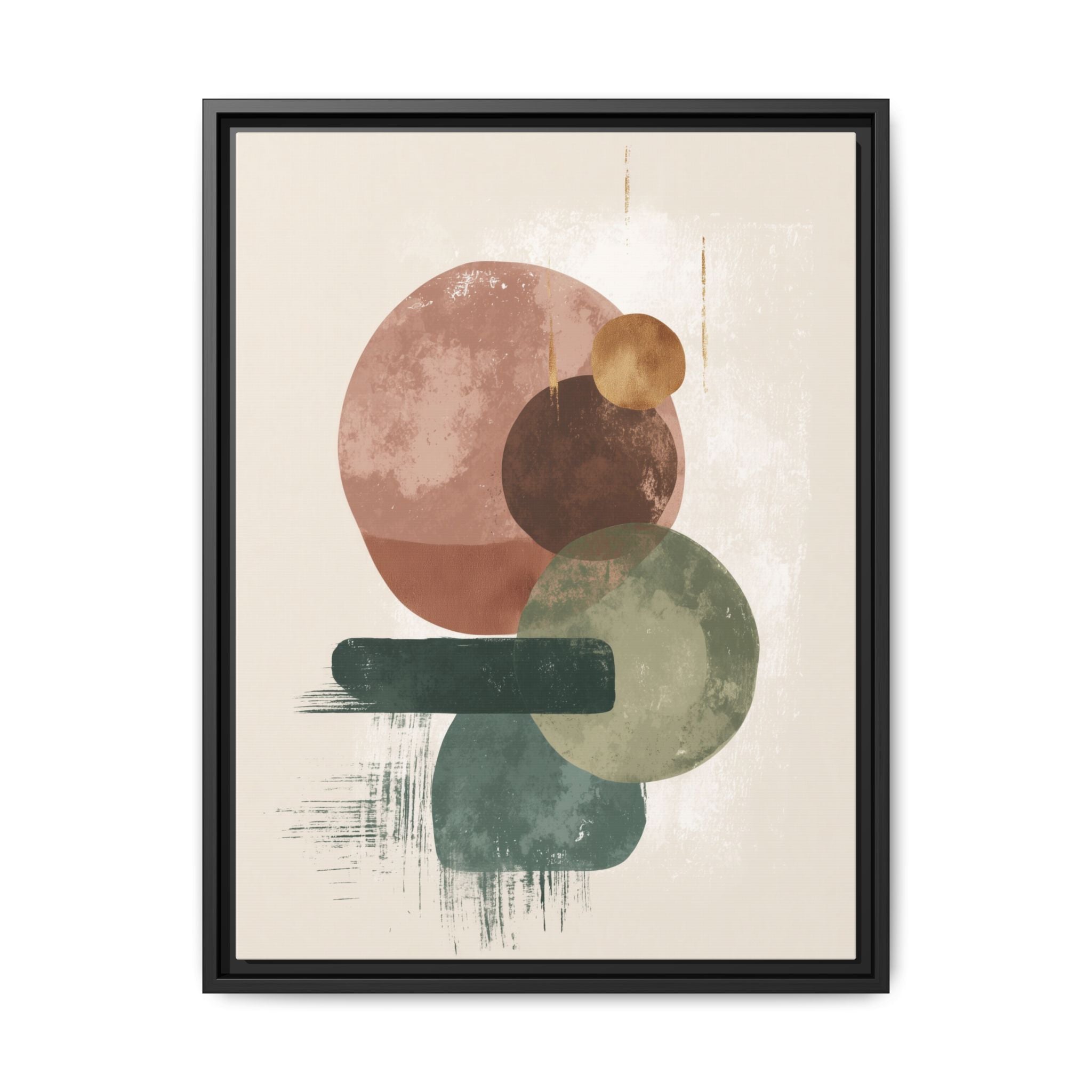 Organic Intersections: Watercolor Abstraction, Earth Tone Composition, Modern Minimalist Art   |   Custom Orders Accepted