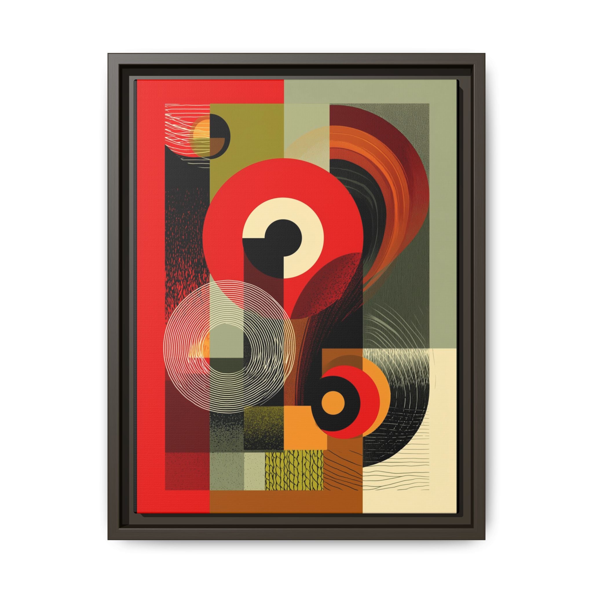 Chromatic Geometrics: Abstract Constructivist Composition, Modernist Color Blocking, Layered Circular Forms   |   Custom Orders Accepted