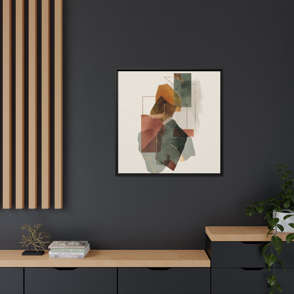 Harmonic Geometries: Architectural Abstraction, Earthy Palette, Minimalist Composition   |   Custom Orders Accepted