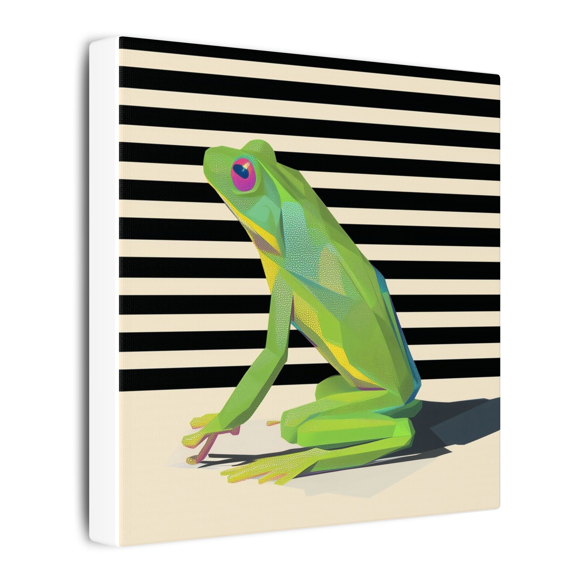 Emerald Amphibian Elegance: Stylized Graphic Design, Modern Frog Illustration   |    Custom Orders Available