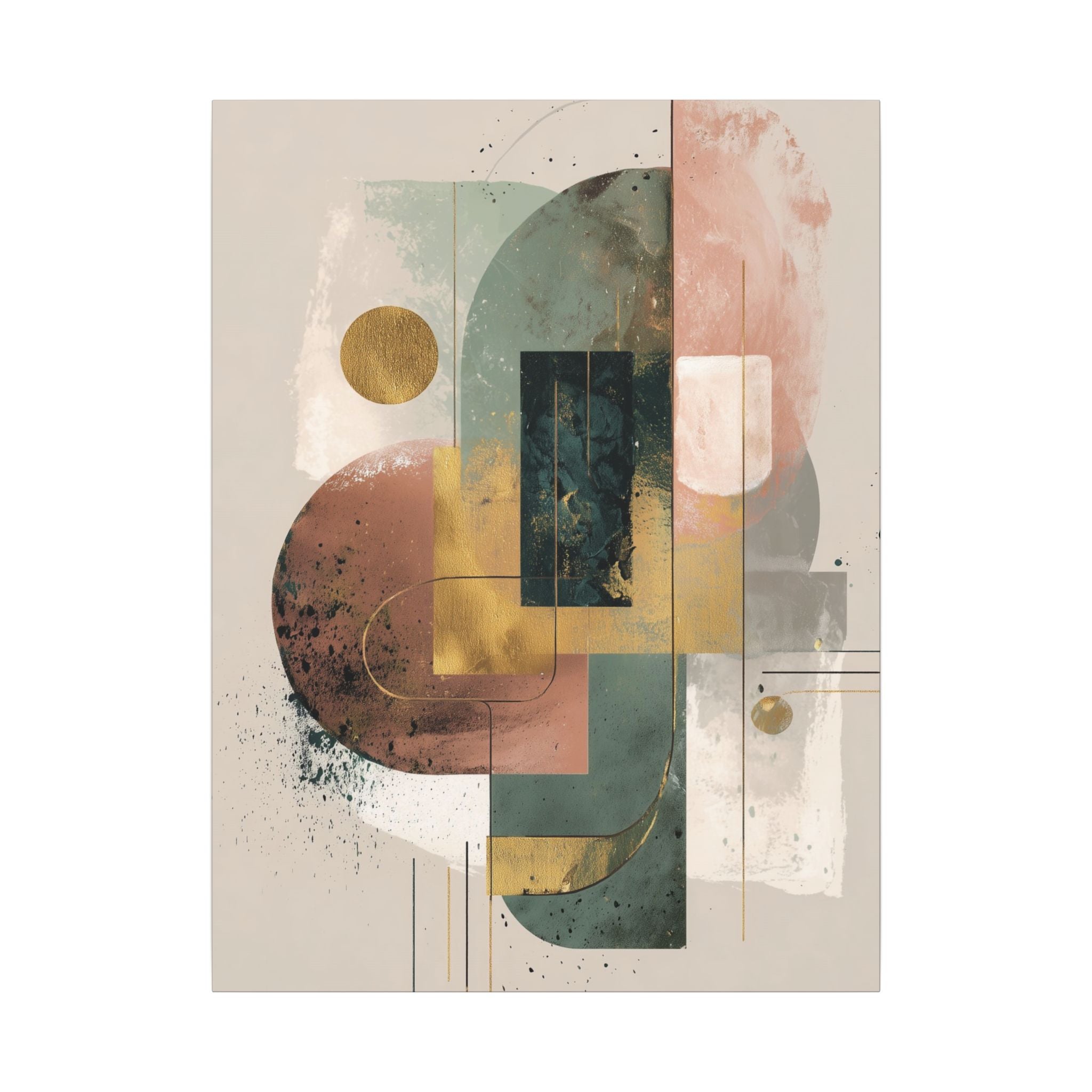 Geometric Harmony: Abstract Composition, Modernist Minimalism, Ethereal Design Layers   |   Custom Orders Accepted