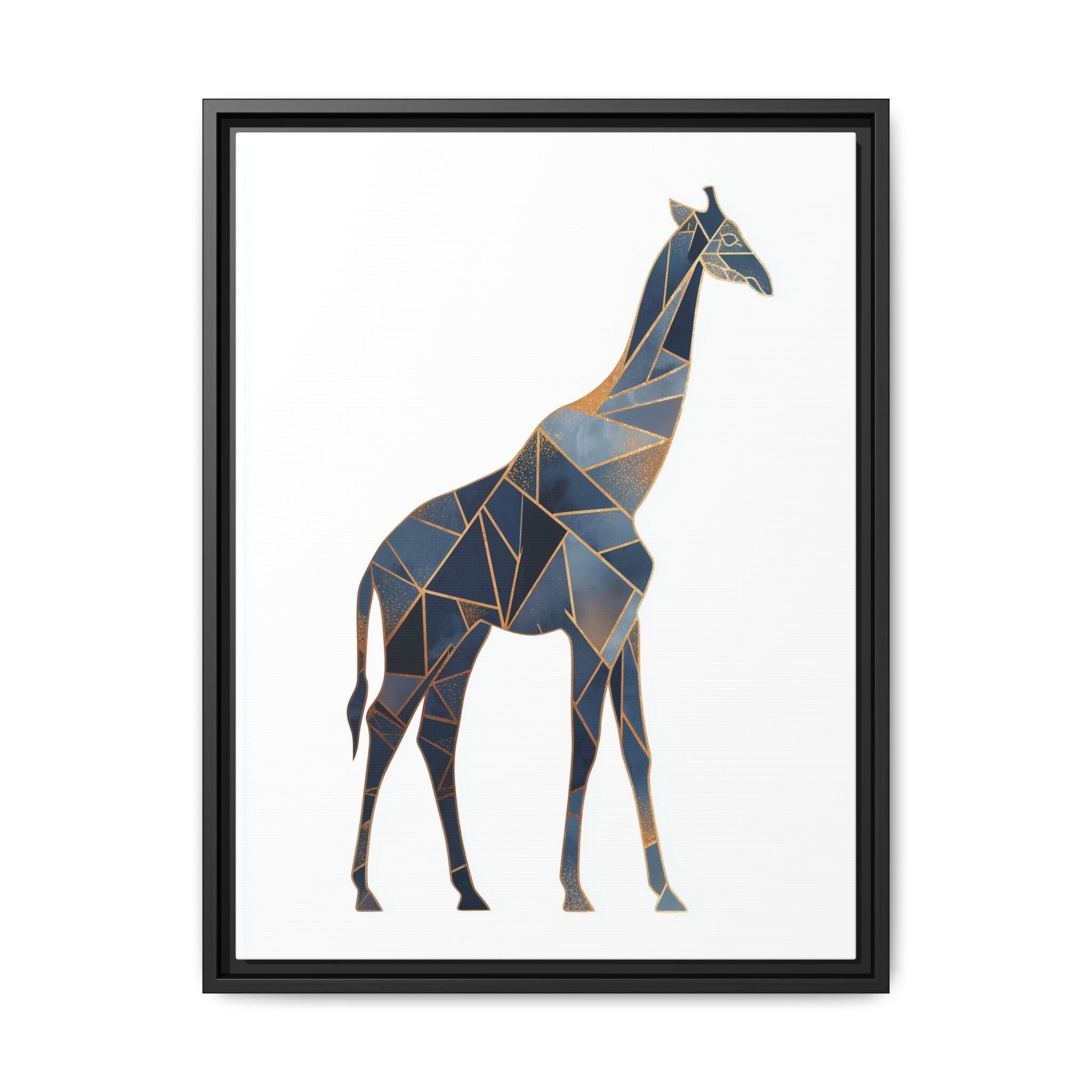 Geometric Giraffe Framed Print : Polygonal Wildlife Art, Modern Mosaic Design   |  Personalized & Custom Orders Available