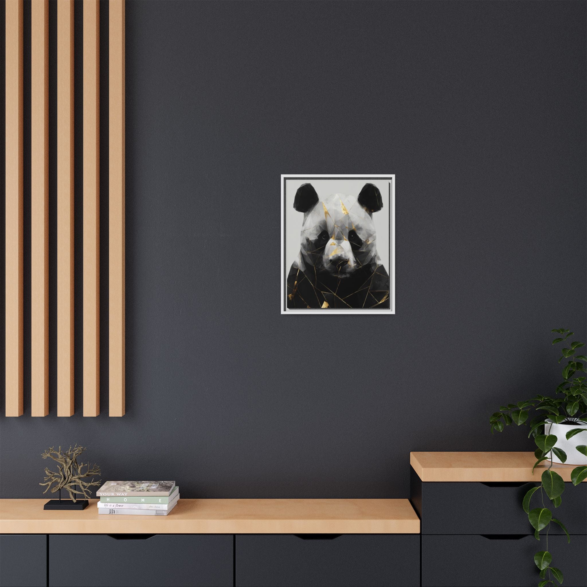 Fractured Panda: Geometric Wildlife Art, Low-Poly Contemporary Portrait   |  Personalized & Custom Orders Available