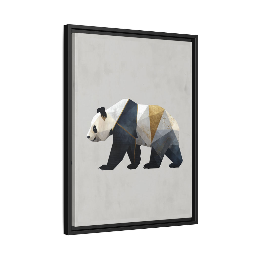 Geometric Panda: Cubist Animal Portrait, Modern Minimalist Art Style   |  Personalized & Custom Orders Available