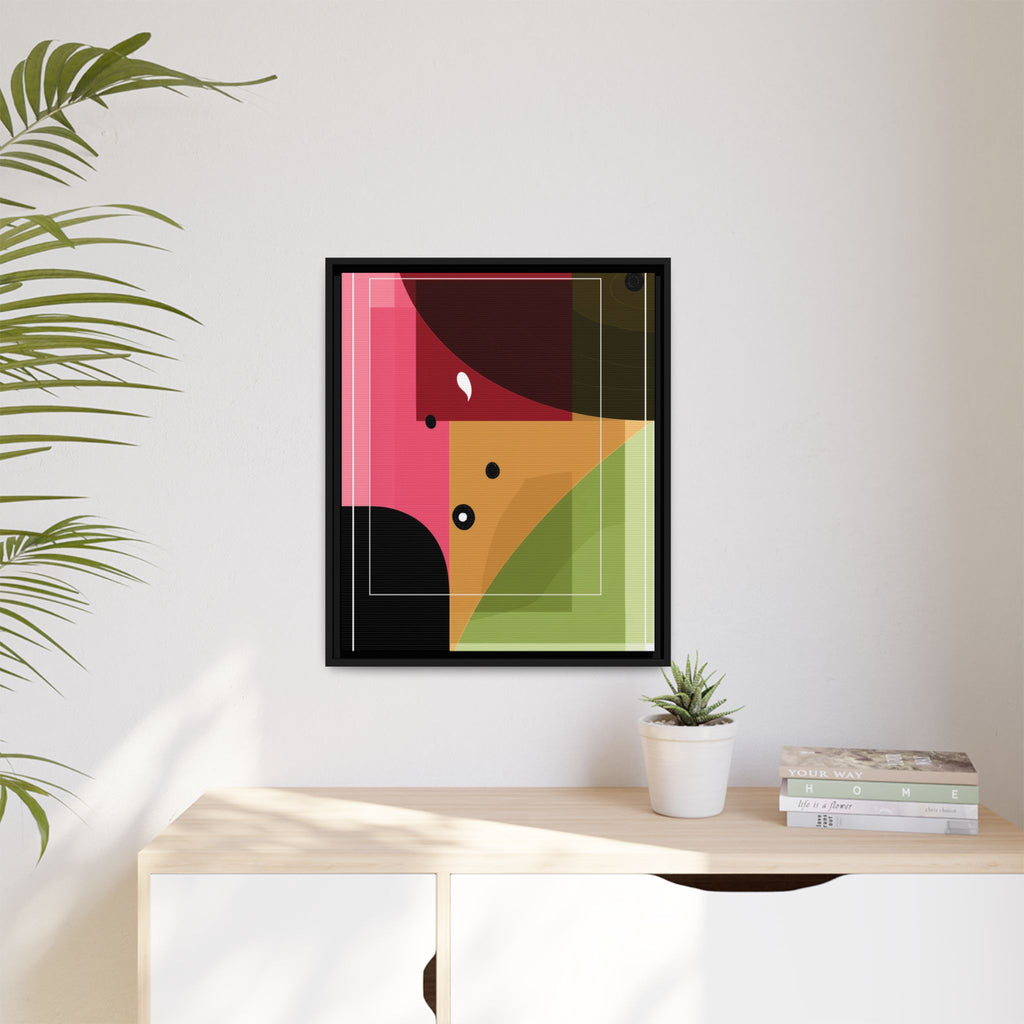 Geometric Convergence: Abstract Modernist Composition, Constructivist Color Blocking, Layered Geometric Design   |   Custom Orders Accepted
