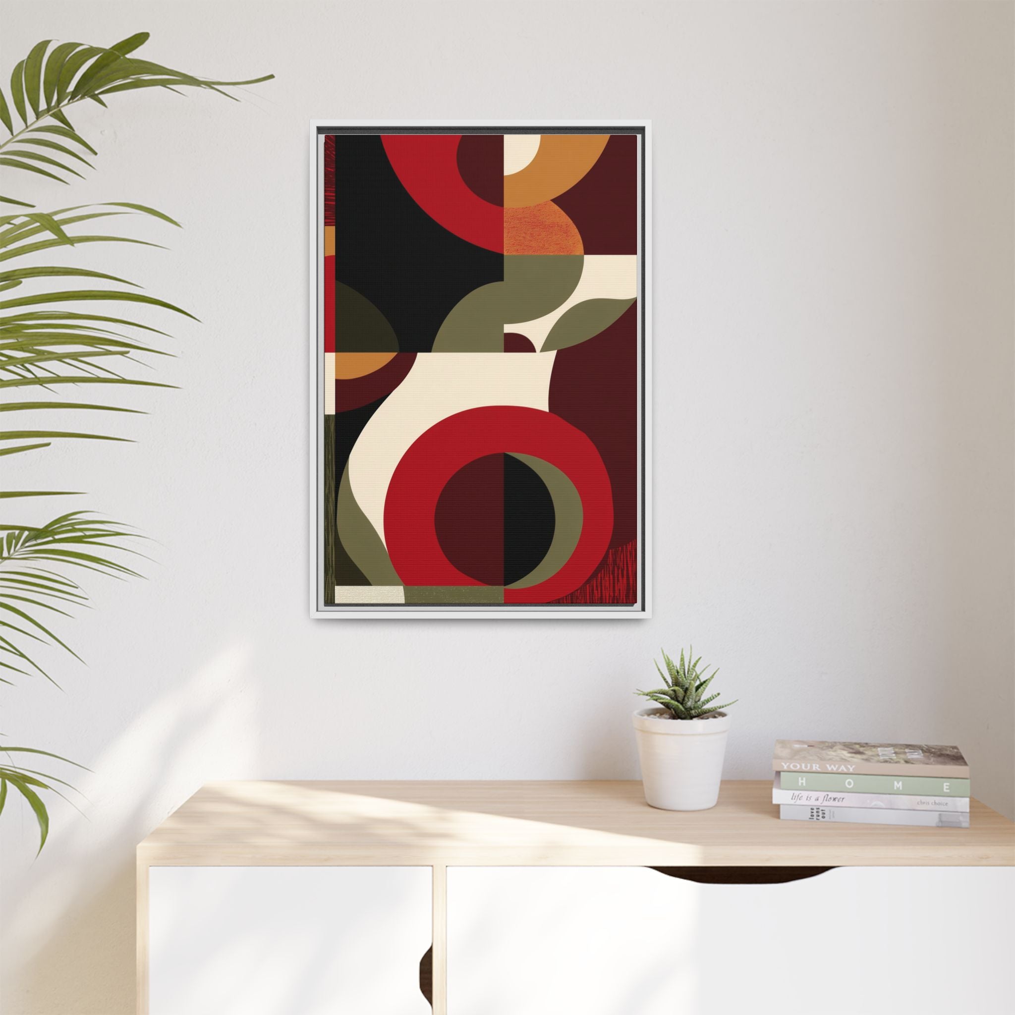 Geometric Intersections: Mid-Century Modern Design, Abstract Architectural Composition, Rhythmic Curved Forms   |   Custom Orders Accepted