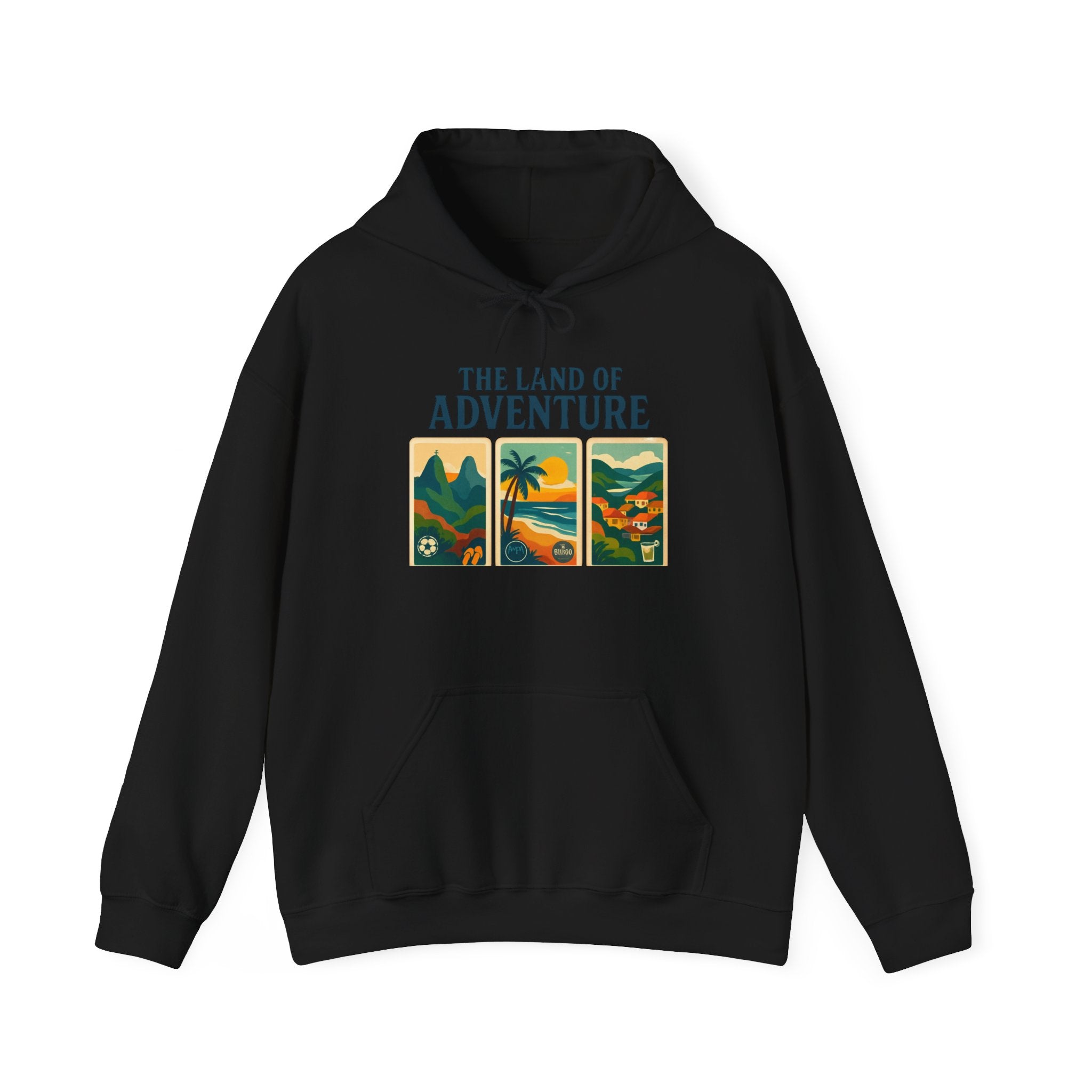 Unisex Heavy Blend™ Hooded Sweatshirt - Brazil Graphic Sweatshirt, Brazil, Brazillian, Rio De Janeiro