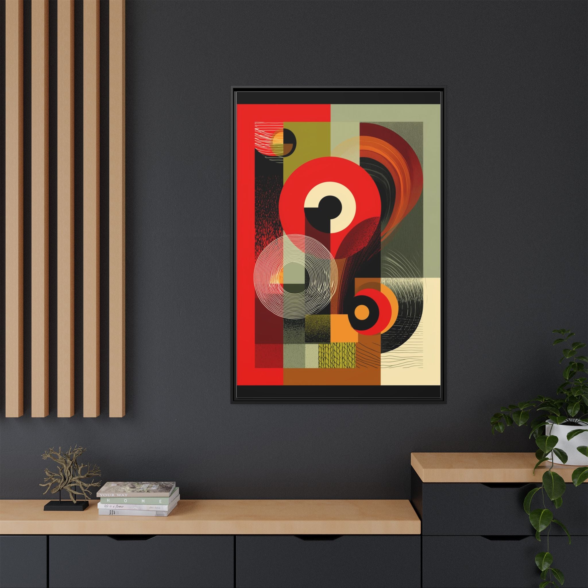 Chromatic Geometrics: Abstract Constructivist Composition, Modernist Color Blocking, Layered Circular Forms   |   Custom Orders Accepted