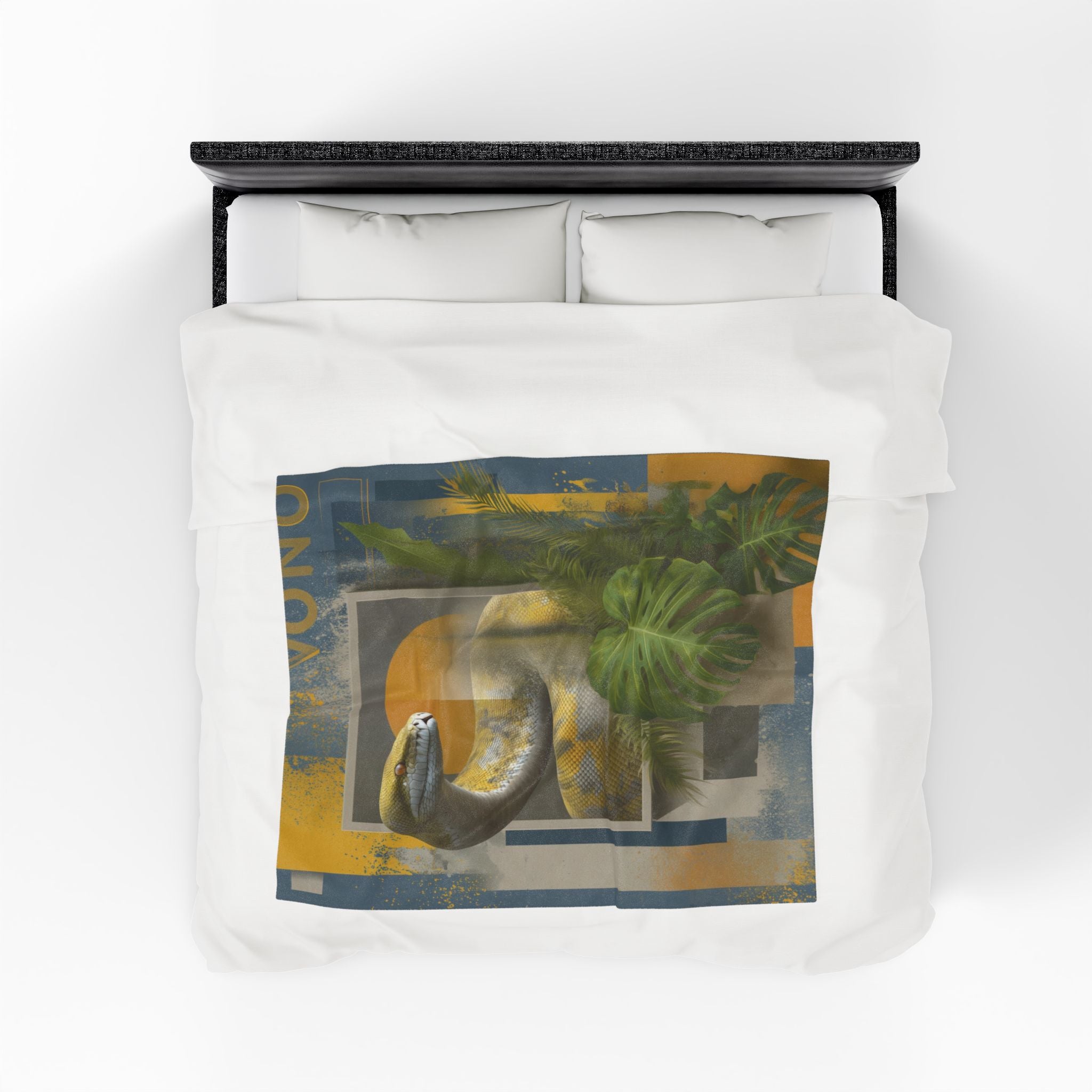 Serpent's Geometry: Tropical Scales in Digital Abstract, Contemporary Wildlife Art   |    Custom Orders Available