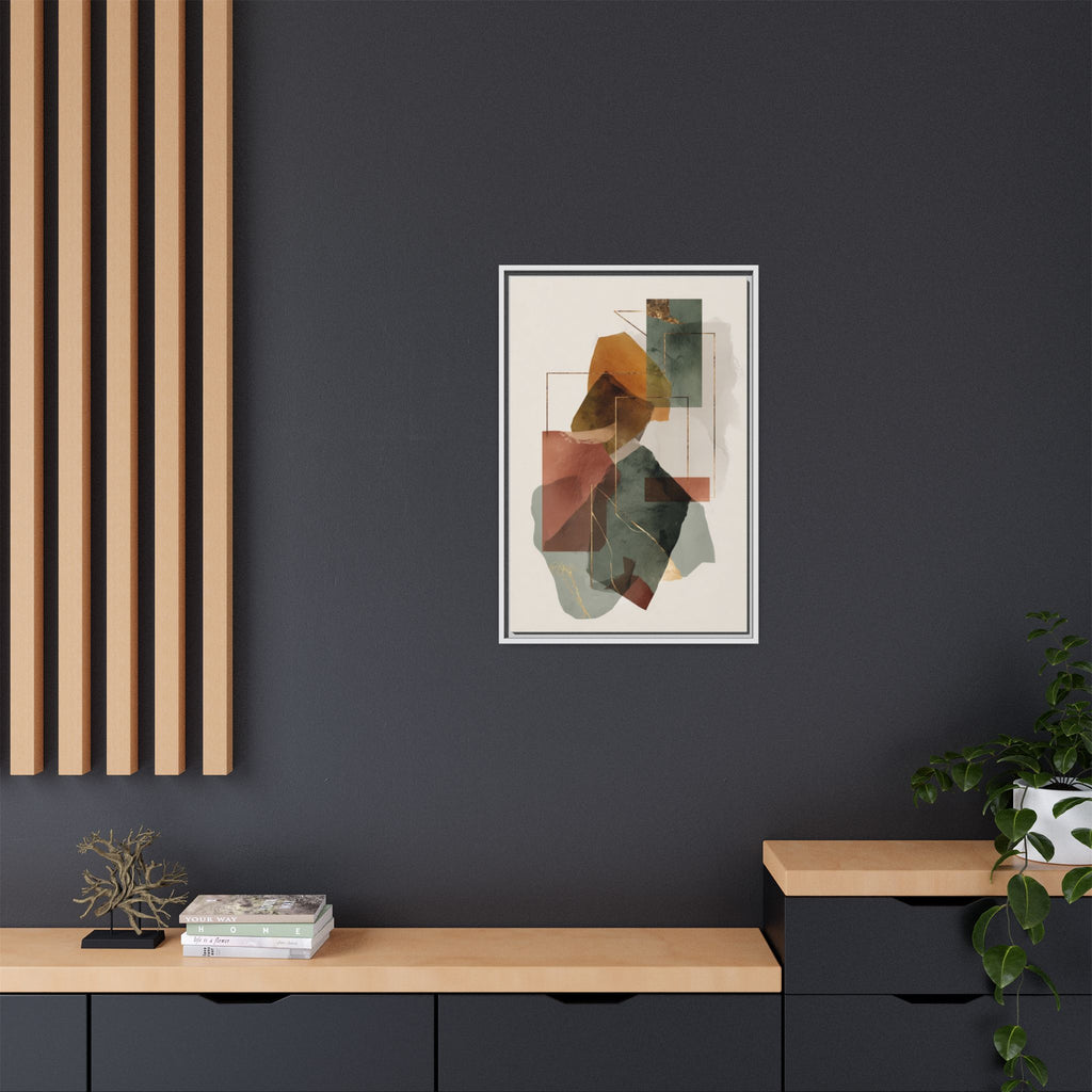 Harmonic Geometries: Architectural Abstraction, Earthy Palette, Minimalist Composition   |   Custom Orders Accepted