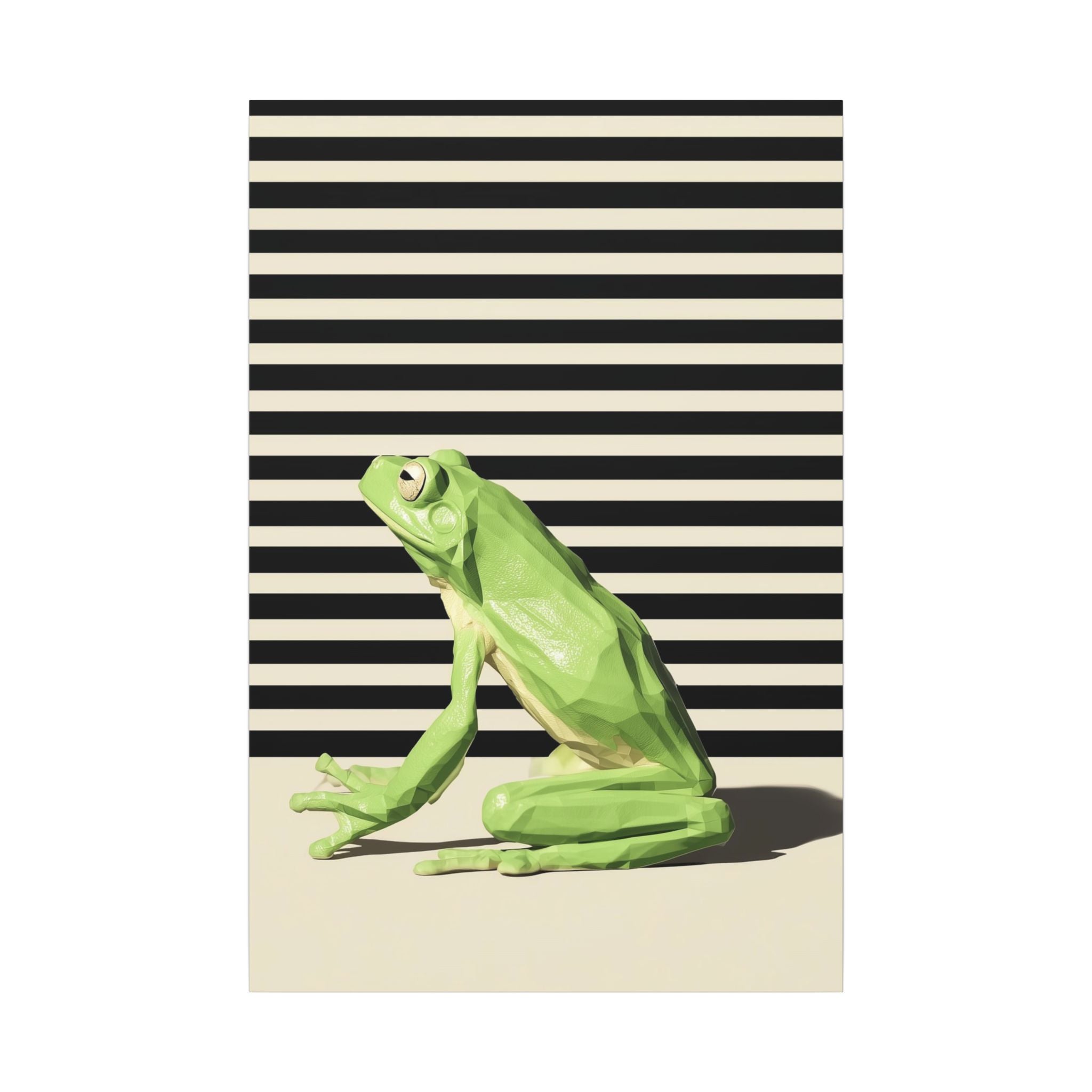 Geometric Frog: Low-Poly Wildlife Art, Modern Minimalist Design   |    Custom Orders Available