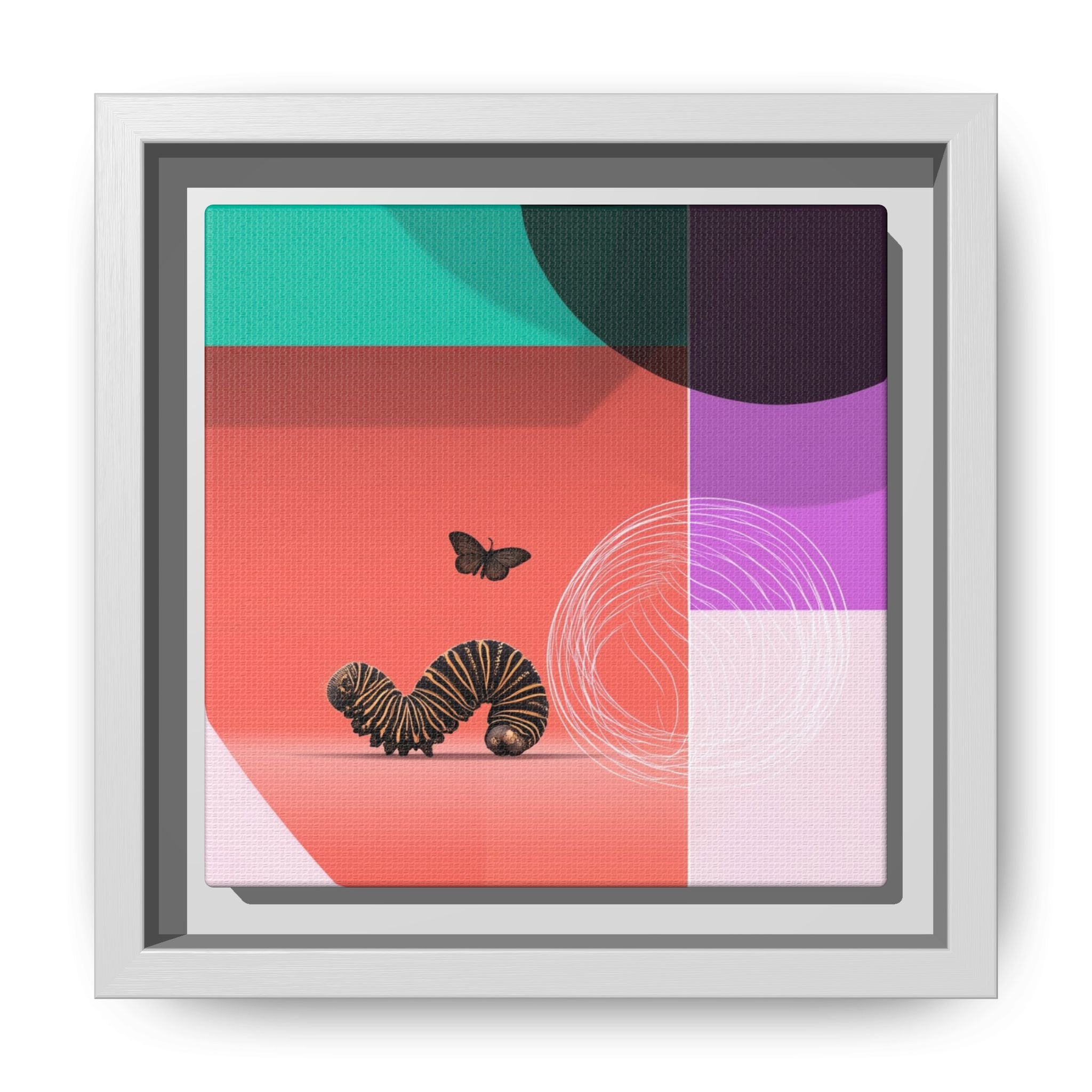 Metamorphosis in Color: Geometric Butterfly Transformation, Abstract Graphic Design   |    Custom Orders Available