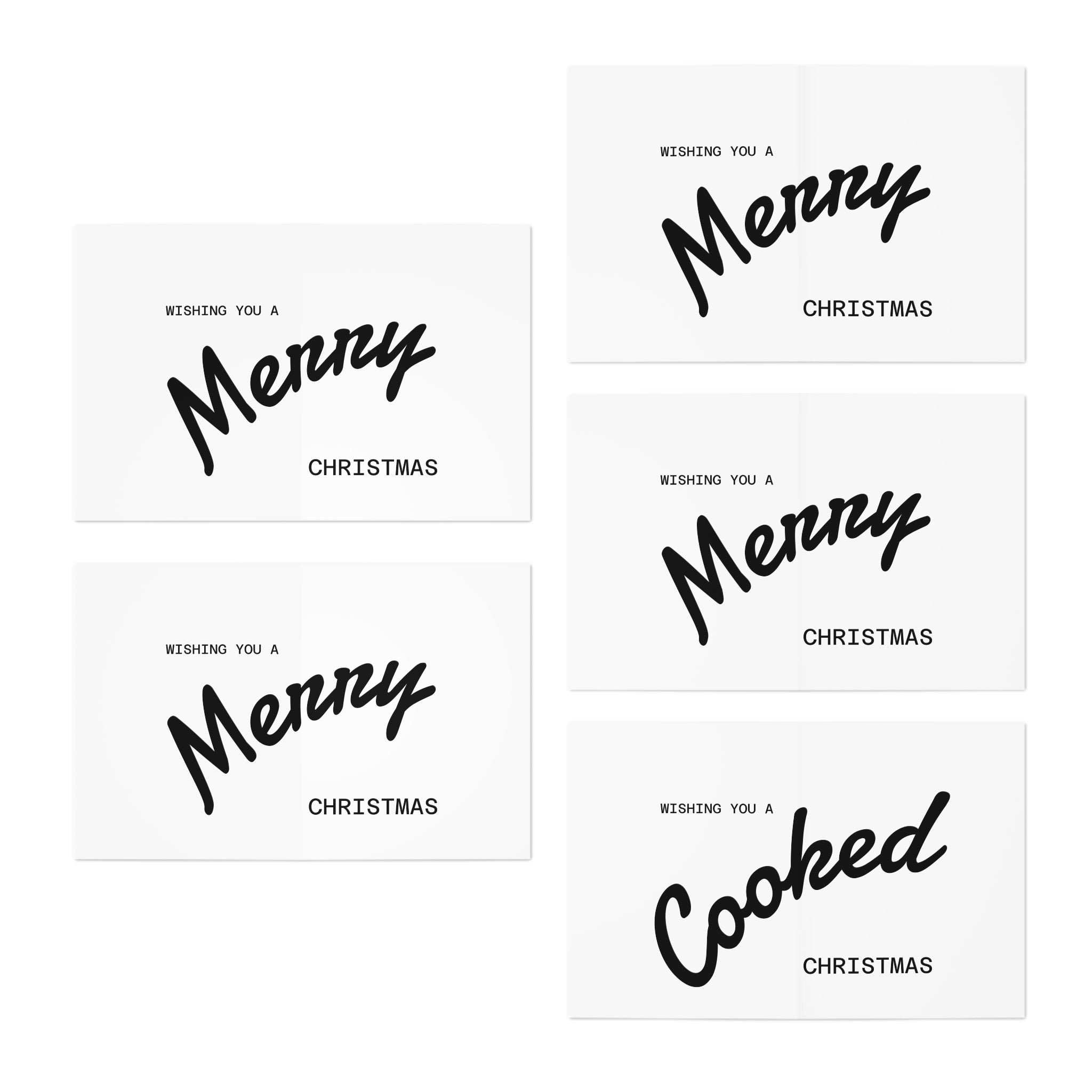 Graffiti Christmas Tree Greeting Cards (5-Pack)