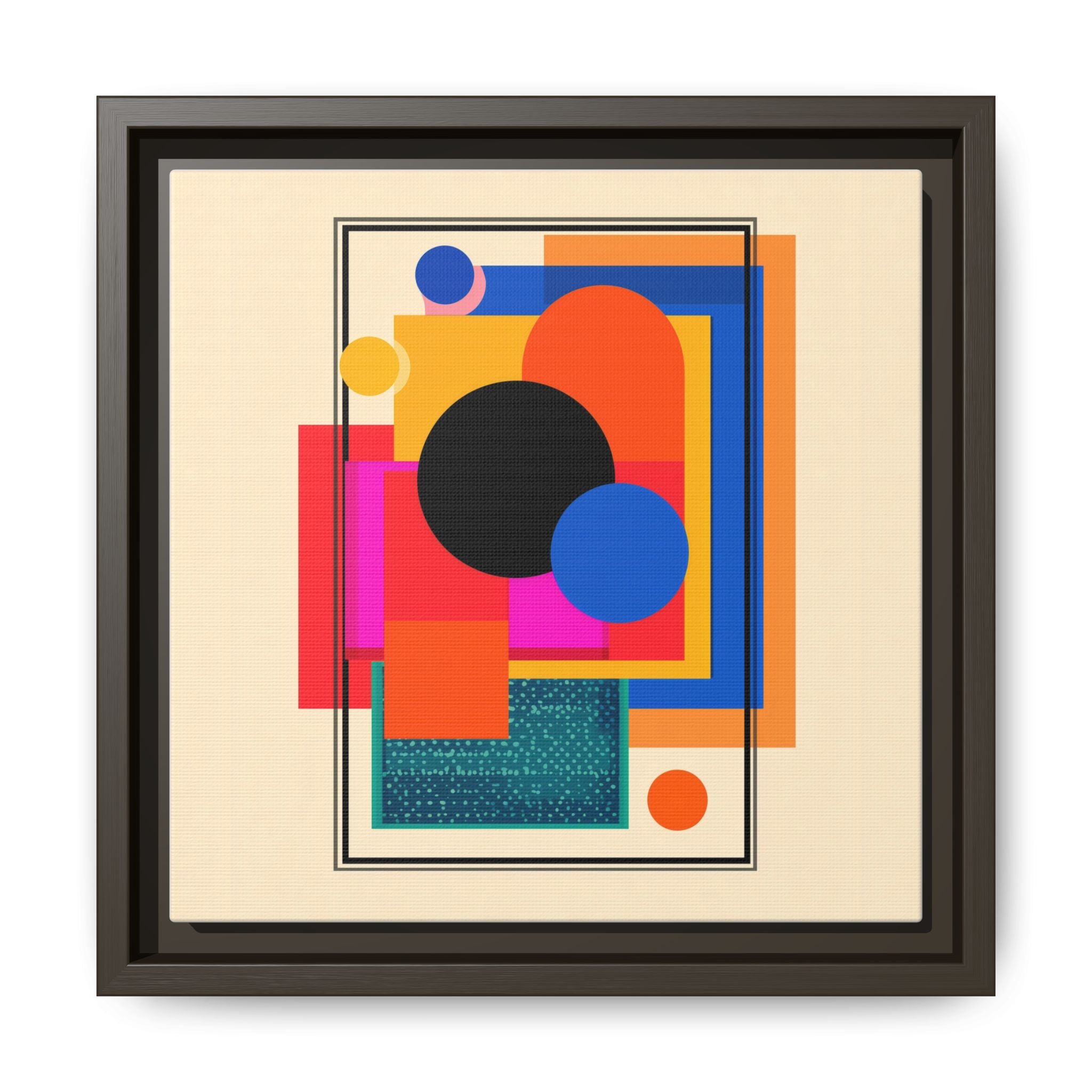 Geometric Harmony: Abstract Color Blocks, Mid-Century Modern Design, Minimalist Art Composition   |   Custom Orders Accepted
