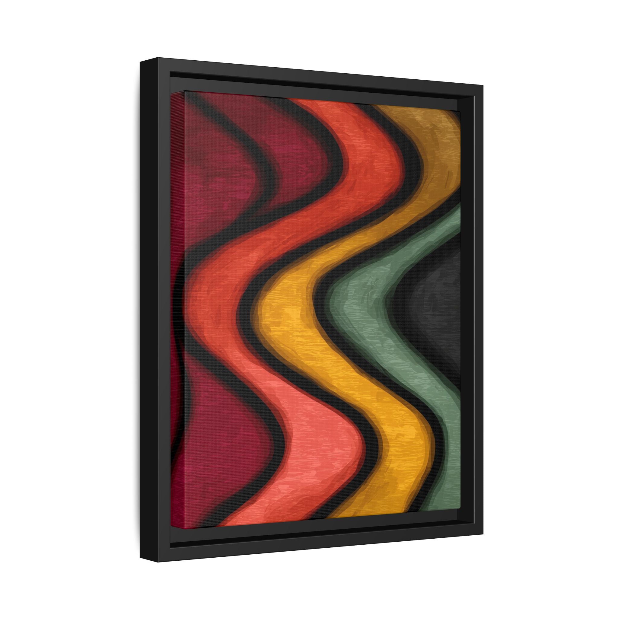Undulating Rhythms: Vertical Wave Abstractions, Digital Color Flow, Minimalist Organic Motion   |   Custom Orders Accepted