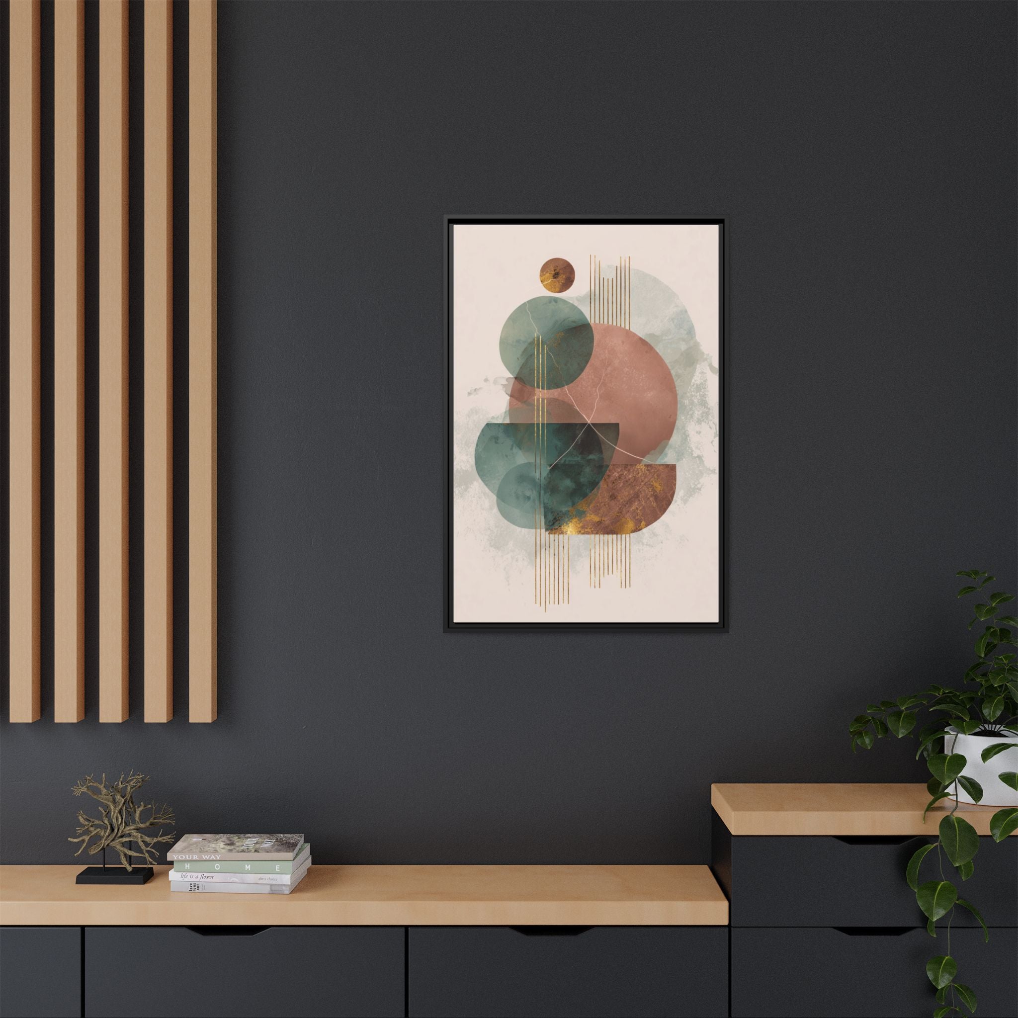 Translucent Geometries: Abstract Circles, Mid-Century Minimalism, Watercolor Layers   |   Custom Orders Accepted