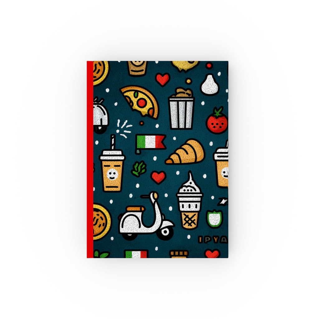 Italian Pixel Paradise: Retro Food Icons, Whimsical Cultural Graphic, Nostalgic Mediterranean Design | Custom Orders Accepted
