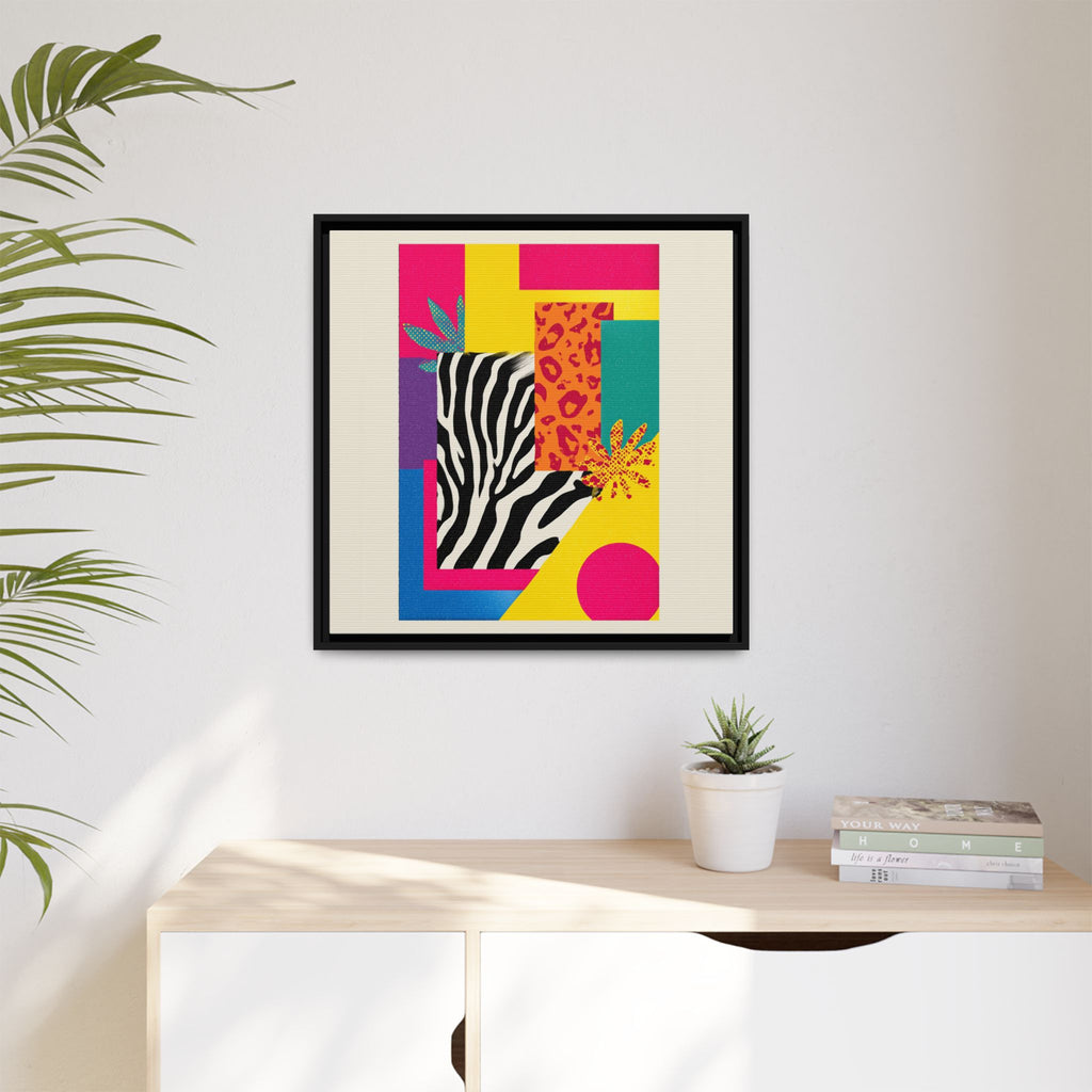 Zebra Stripes & Leopard Spots: 80s Pop Art Design, Memphis Style Graphic, Geometric Color Block Pattern   |   Custom Orders Accepted