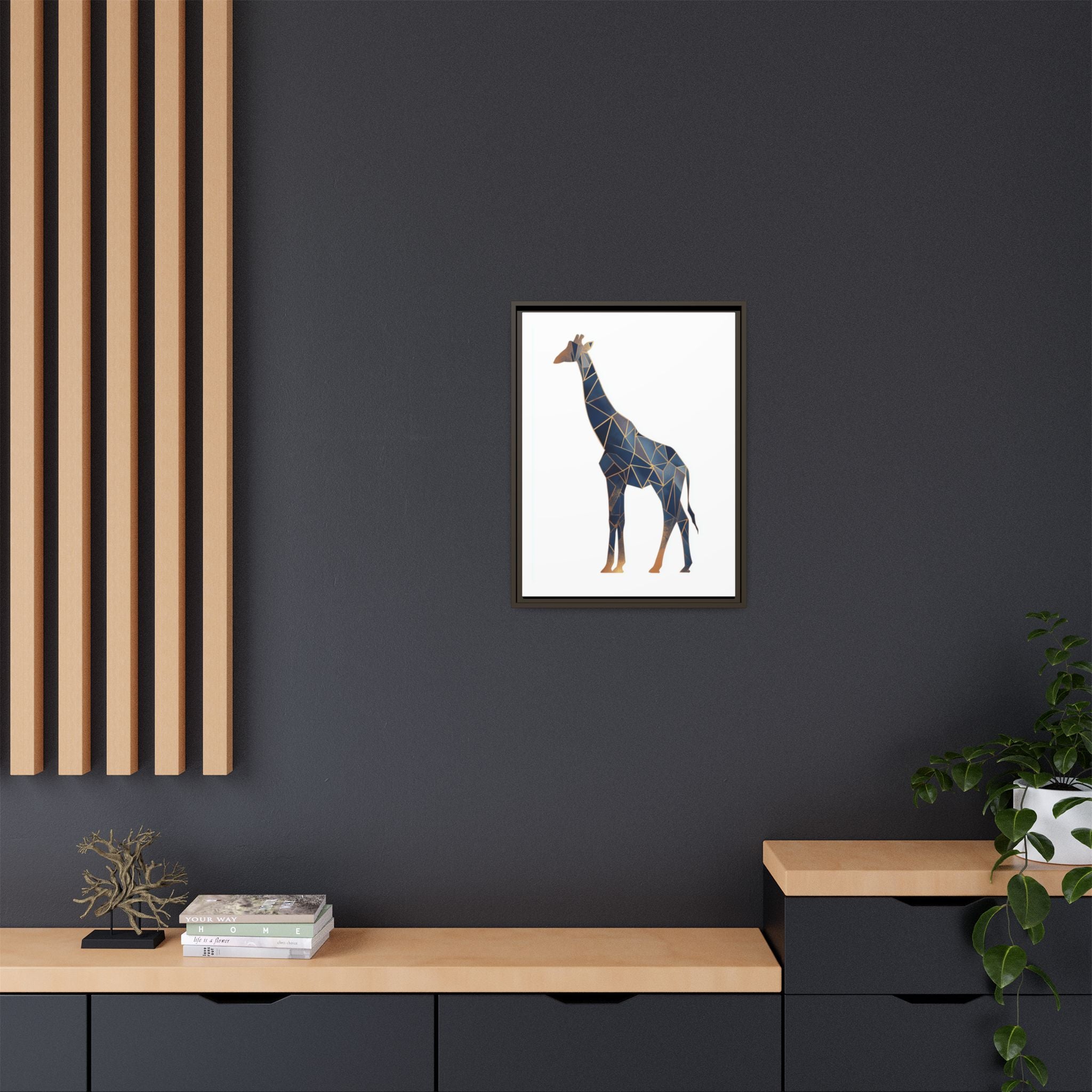 Geometric Giraffe: Modern Wildlife Art, Angular Minimalist Design   |  Personalized & Custom Orders Available