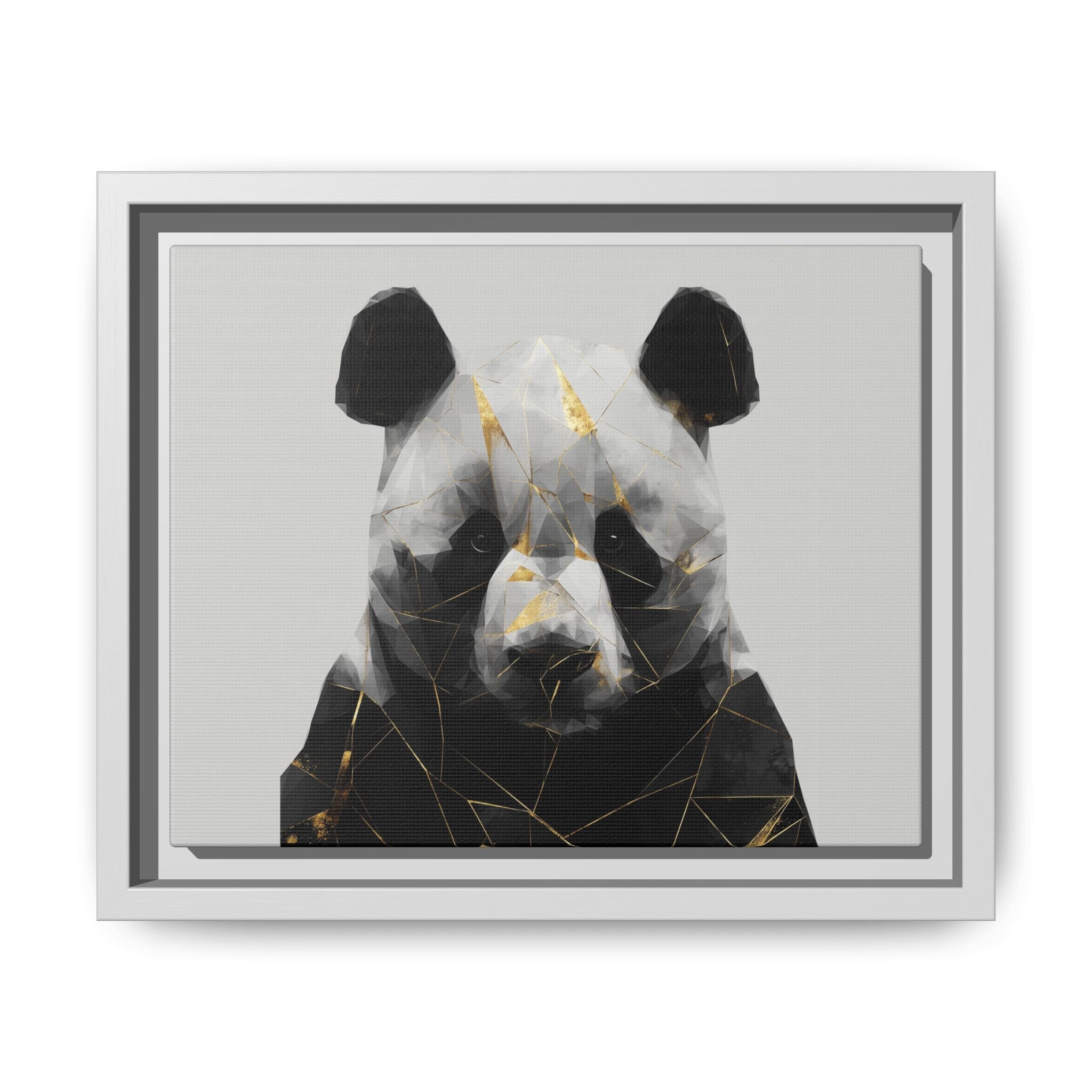 Fractured Panda: Geometric Wildlife Art, Low-Poly Contemporary Portrait   |  Personalized & Custom Orders Available