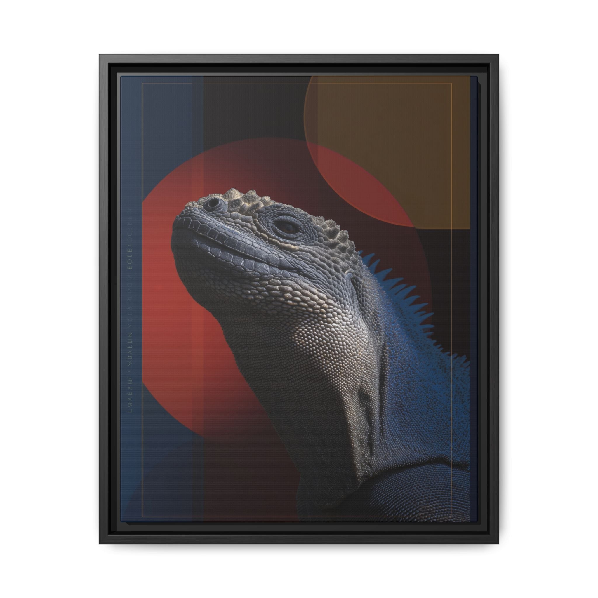 Scales of Antiquity: Prehistoric Reptilian Portrait, Abstract Geometric Composition   |    Custom Orders Available