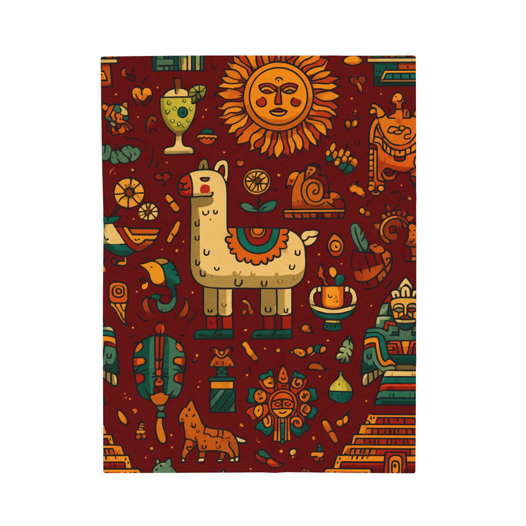 Peruvian Llama Dreamscape: Incan Folklore Illustration, Vibrant Cultural Pattern Art   |   Custom Orders Accepted