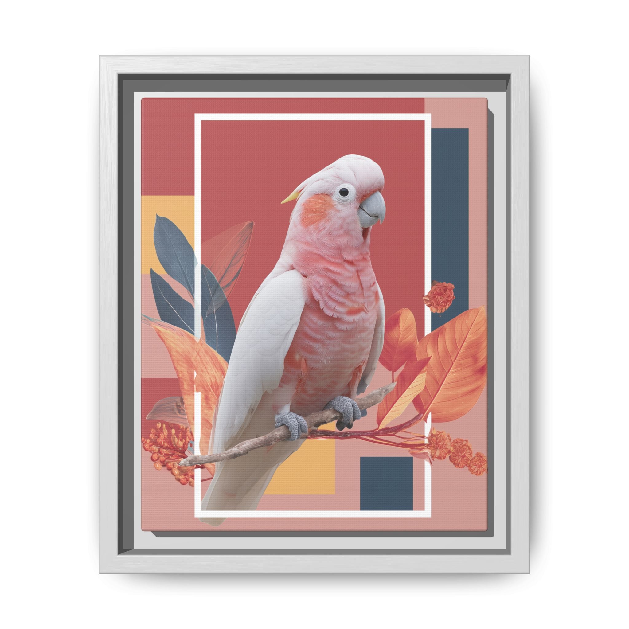Geometric Cockatoo: Prismatic Wildlife Portrait, Modern Avian Art Series   |    Custom Orders Available